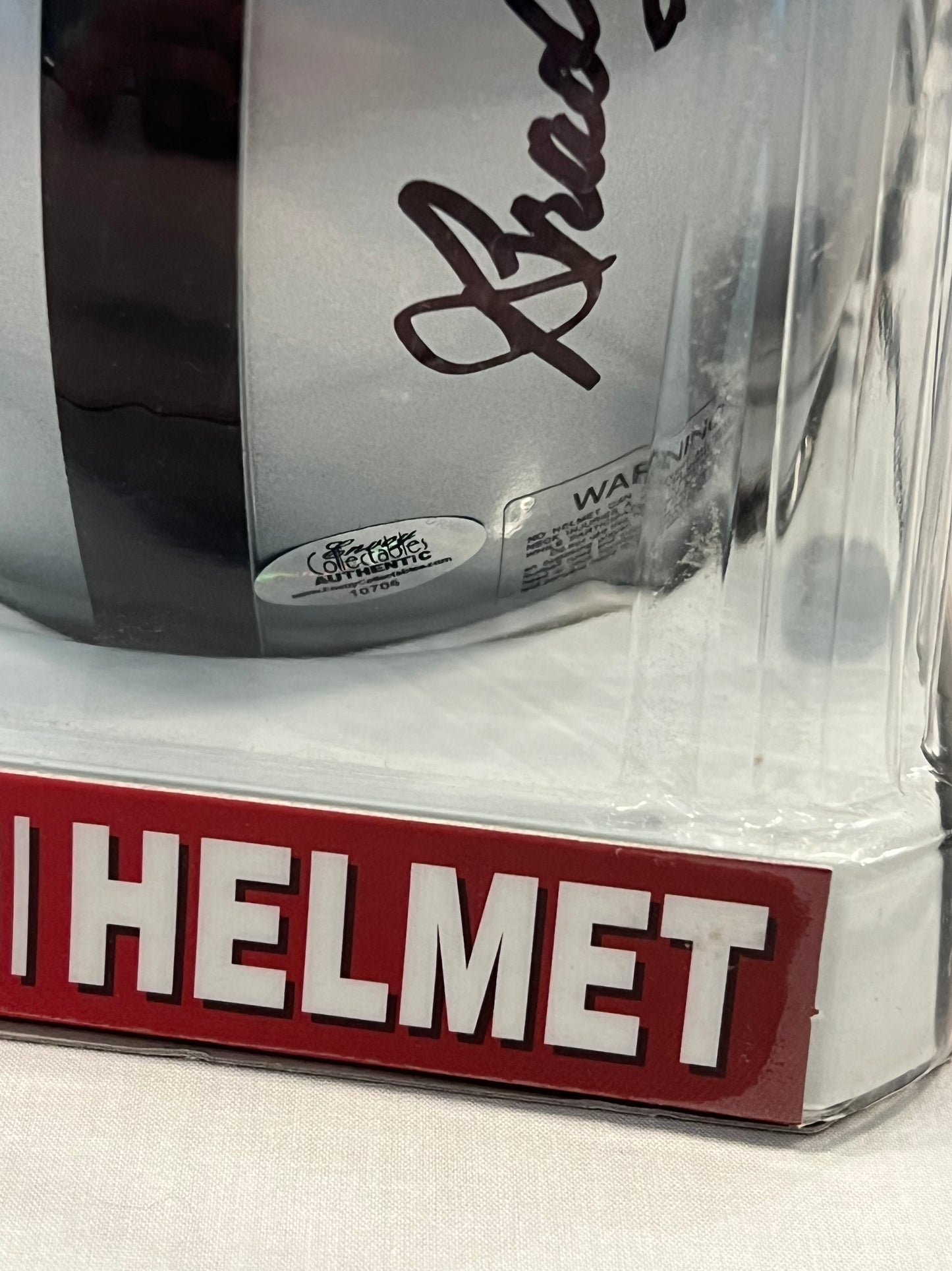 Ray Guy & Brad Van Pelt HOF Raiders Mini Helmet