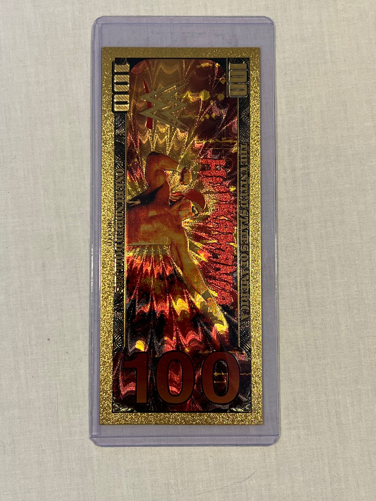 Hulk Hogan Gold $100 Novelty Bill