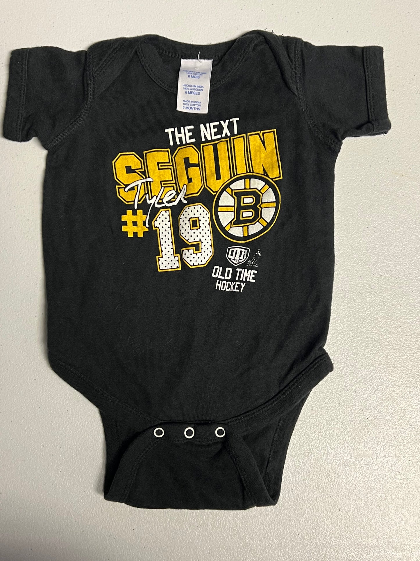Boston Bruins "The Next Seguin" 6 M Onesie