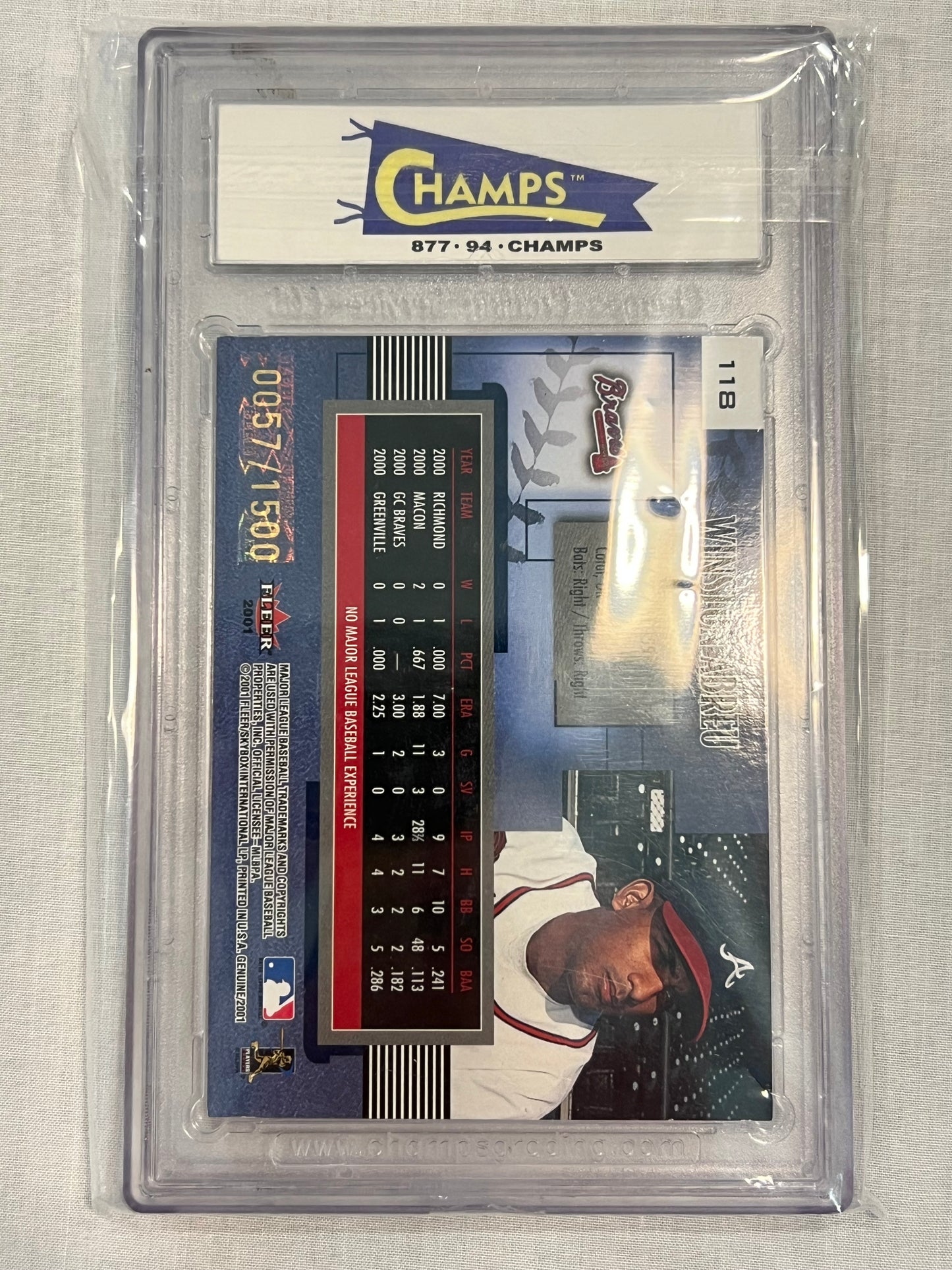 Winston Abreu Champs 9 Rookie /1500