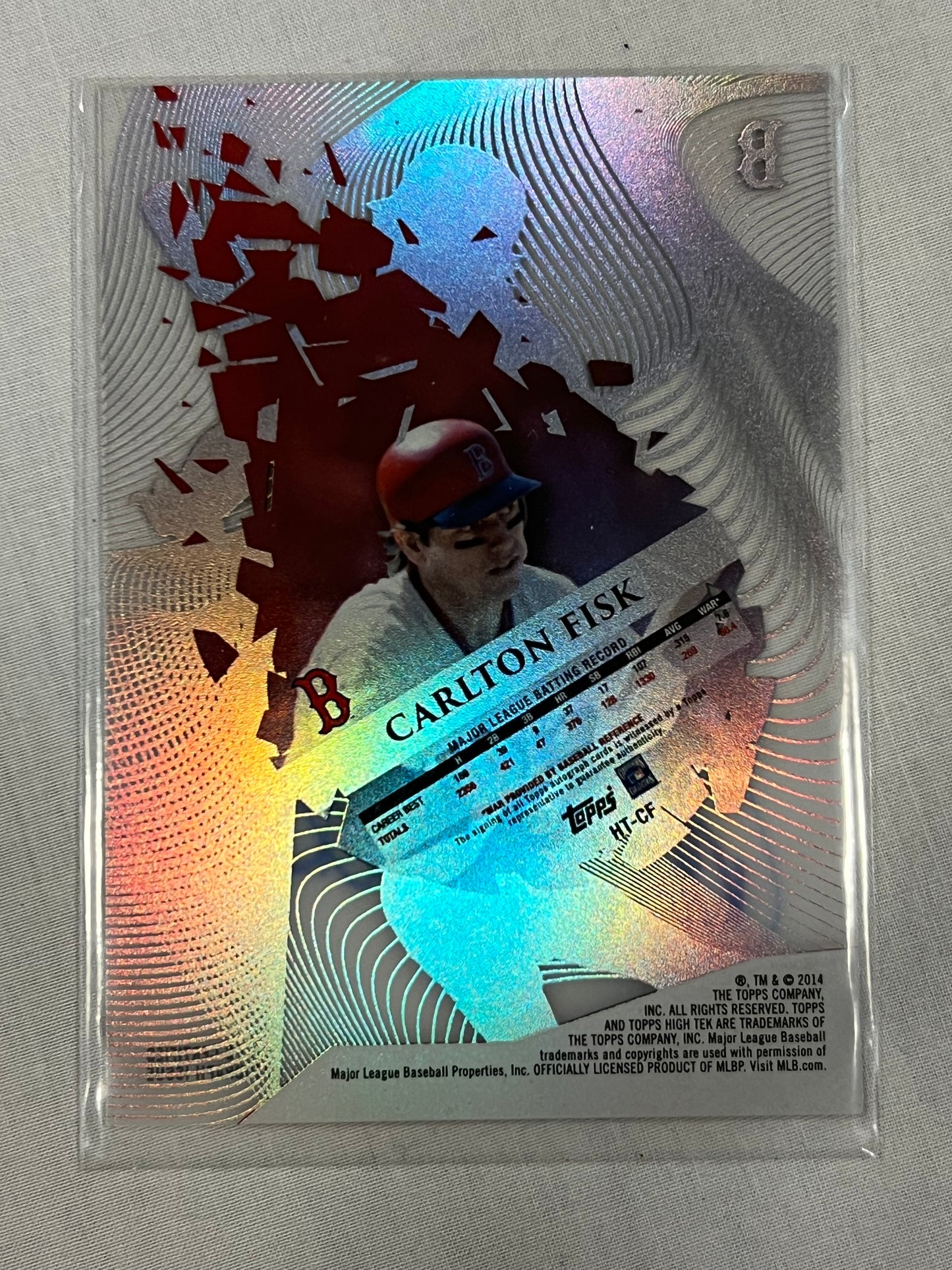Carlton Fisk High Tek On-Card Auto