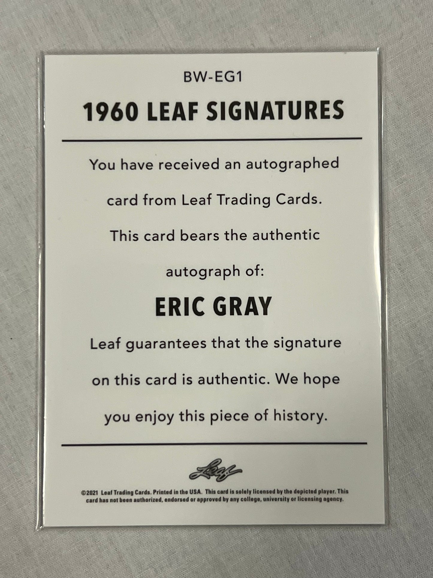 Eric Gray Bronze Rookie Auto /99