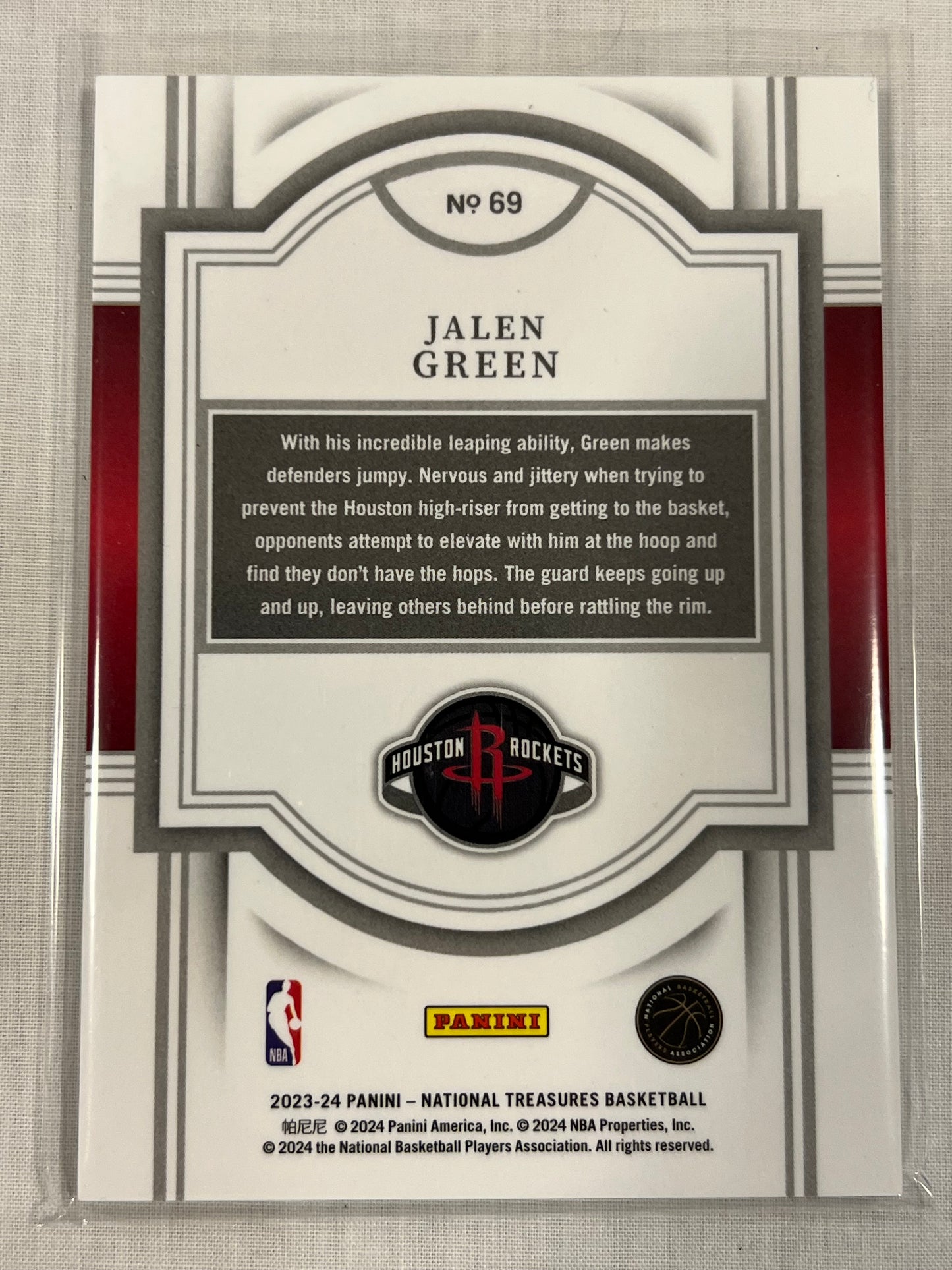 Jalen Green National Treasures /99