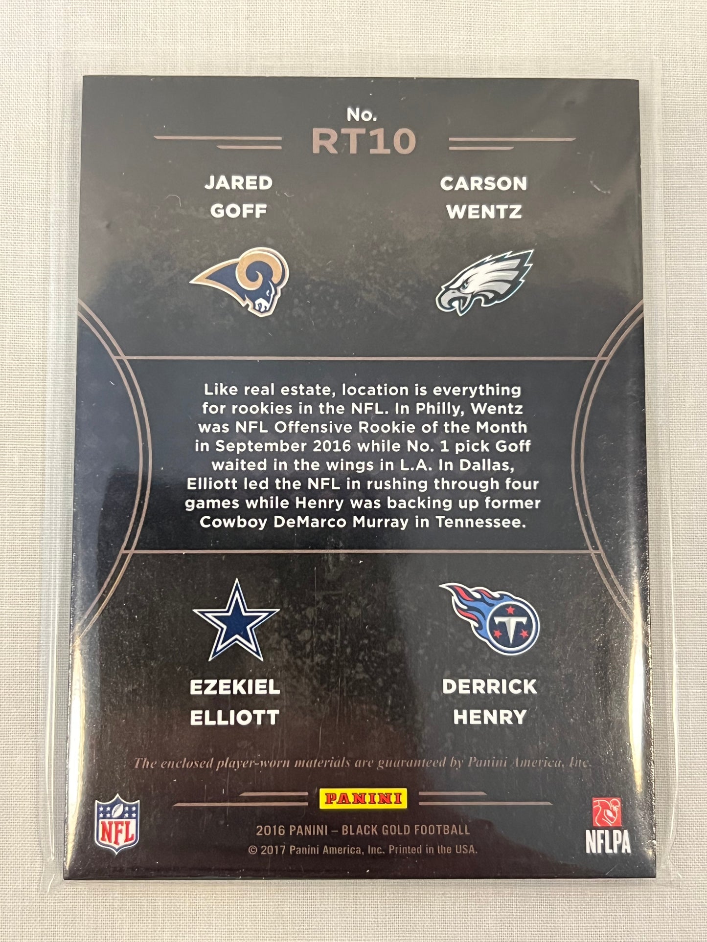 Black Gold Quad Rookie Tietrad Patch /149