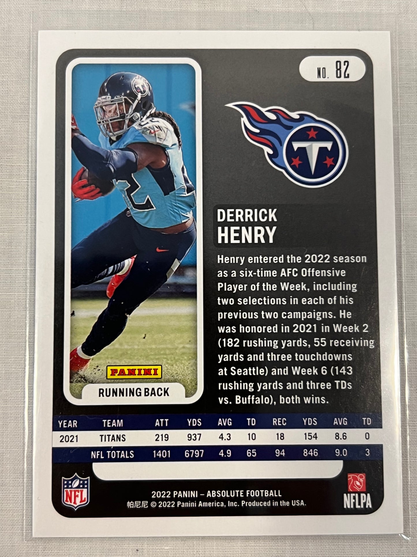 Derrick Henry Absolute Red Squares /499