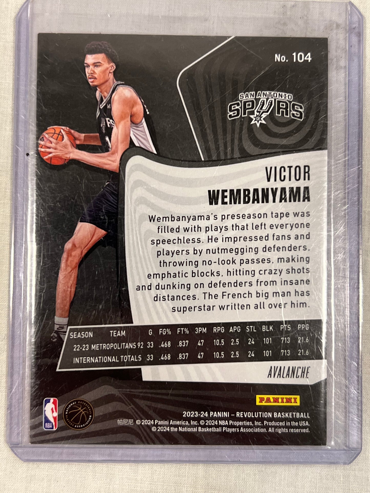 Victor Wembanyama Avalanche Rookie