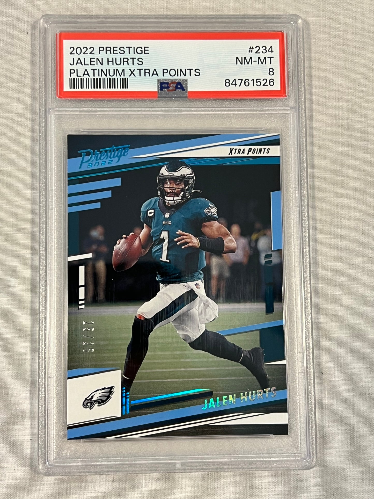 Jalen Hurts PSA 8 Platinum Xtra Points 25/25
