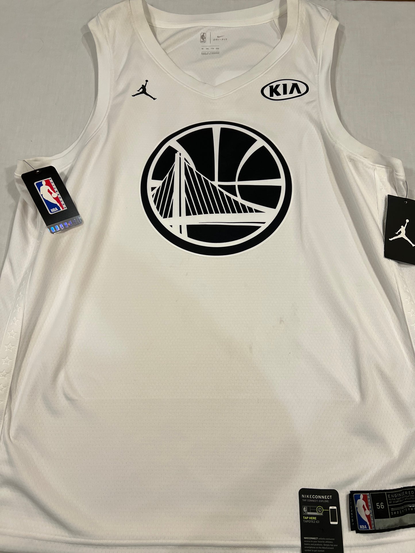 Stephen Curry 2018 Jordan White All-Star Swingman XXL Jersey