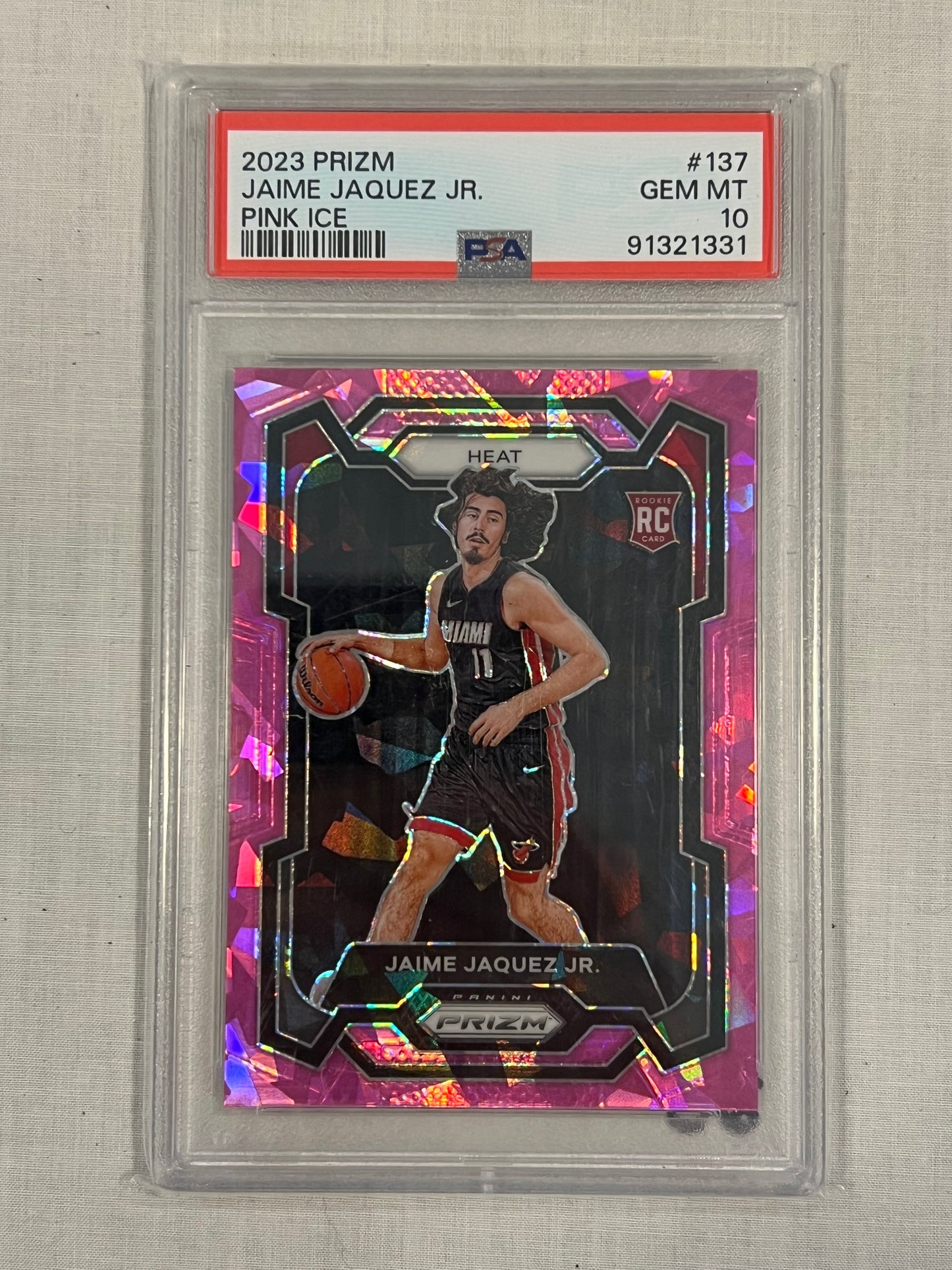 Jamie Jaquez Jr PSA 10 Pink Ice Rookie