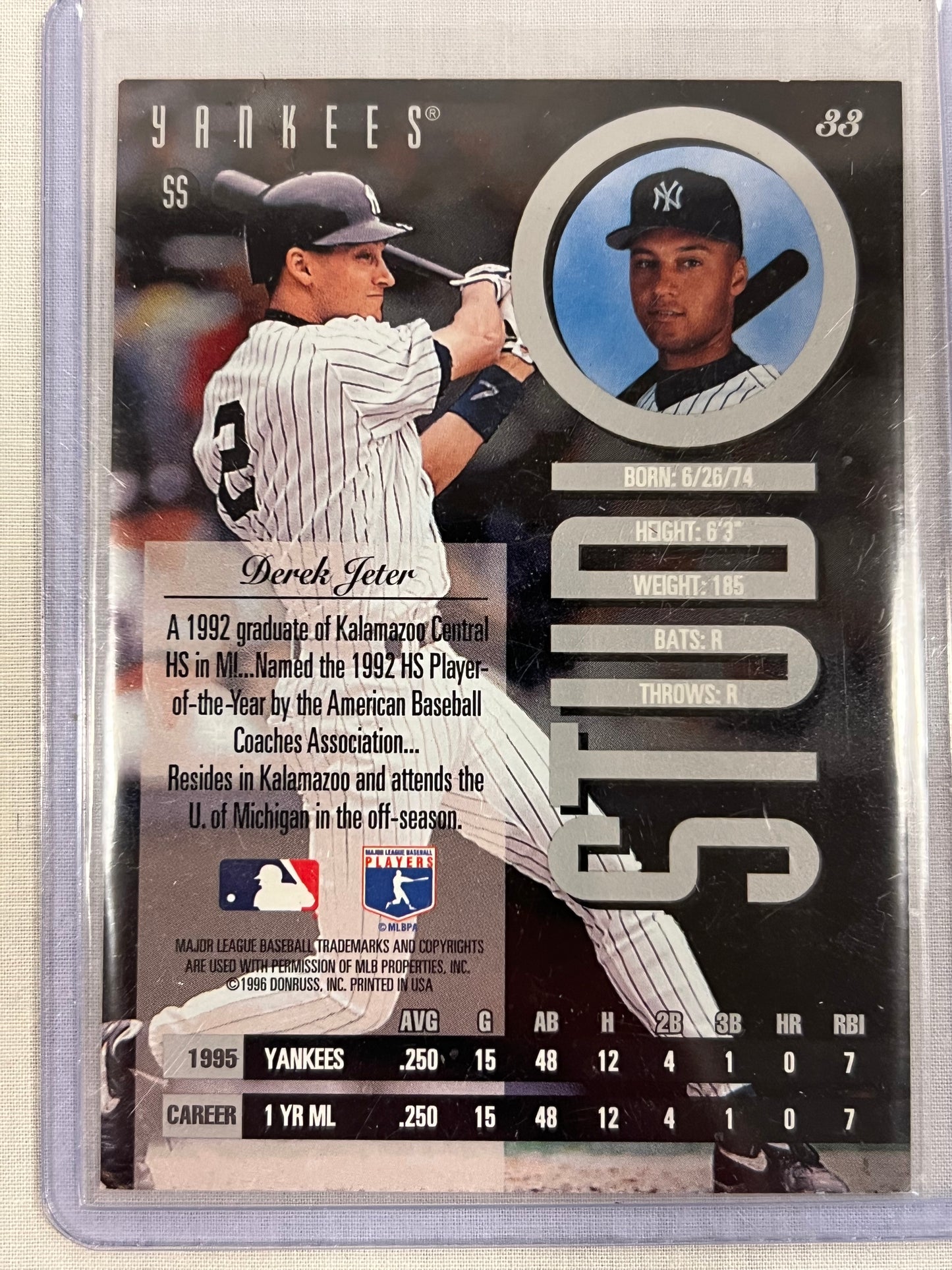 Derek Jeter Leaf Studio Rookie