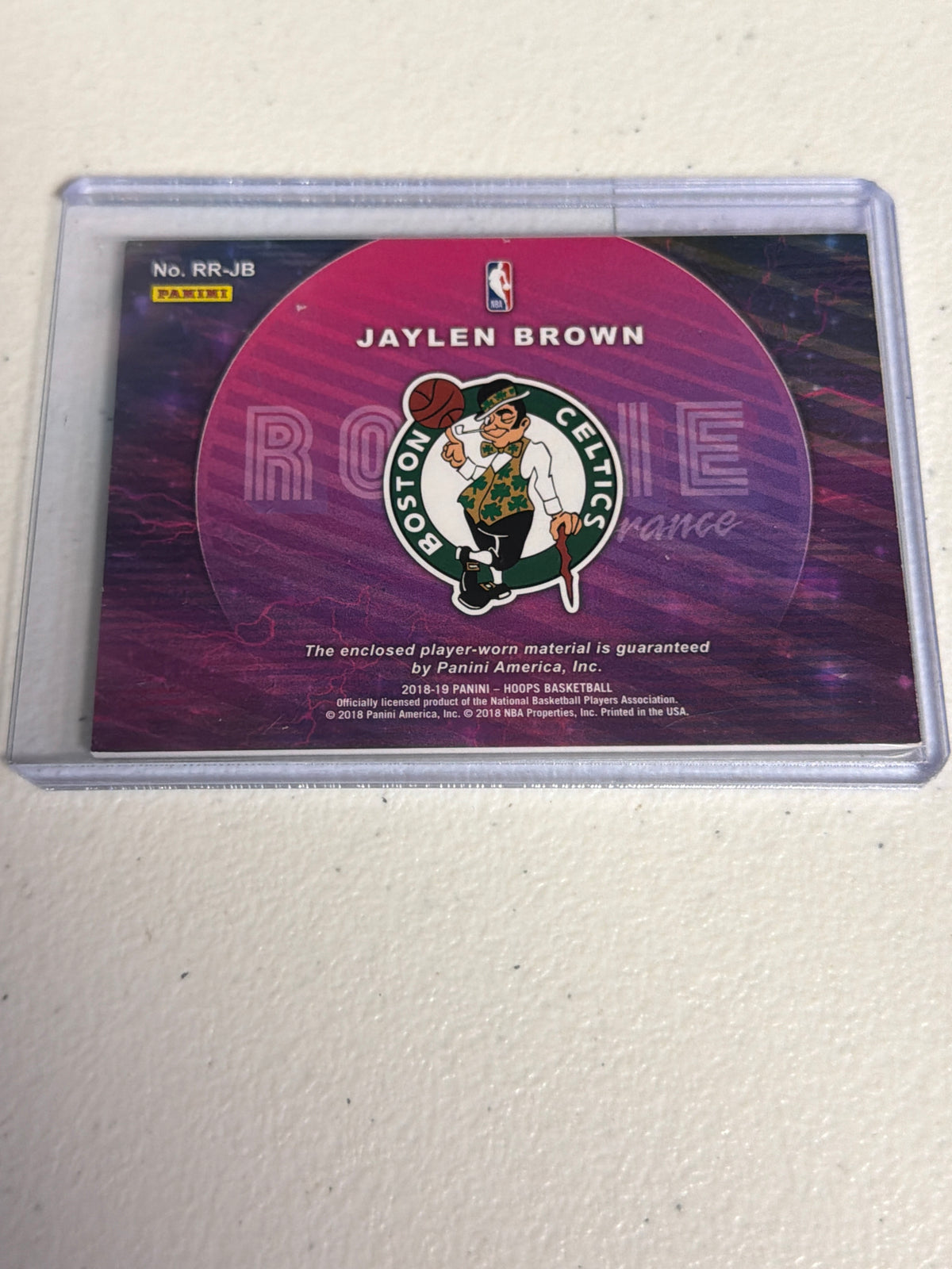 Jaylen Brown Rookie Remembrance Patch #/25