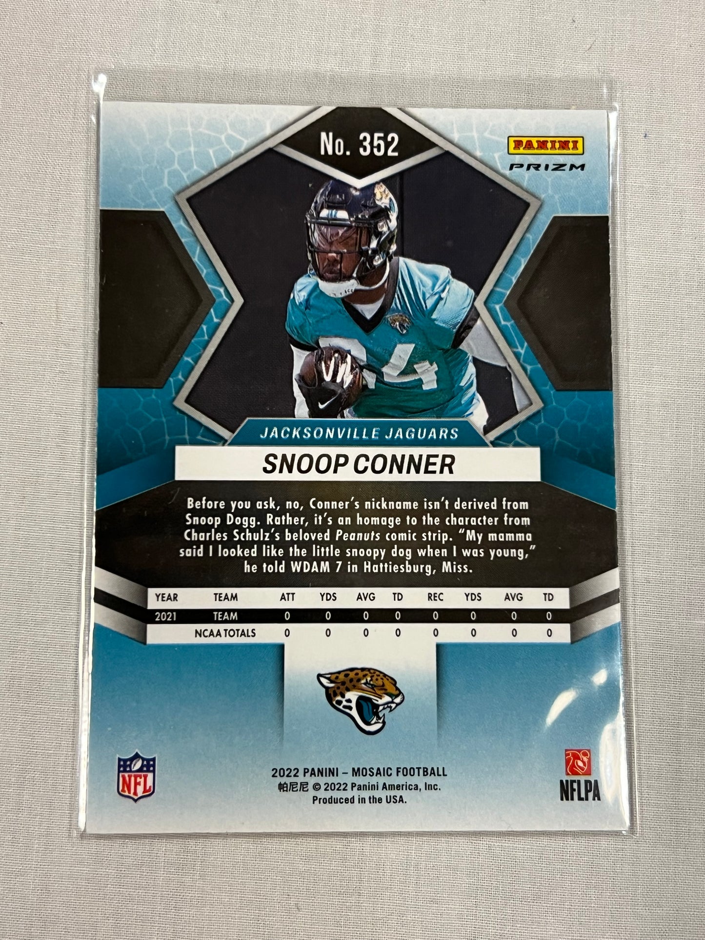 Snoop Connor Green Mosaic Rookie
