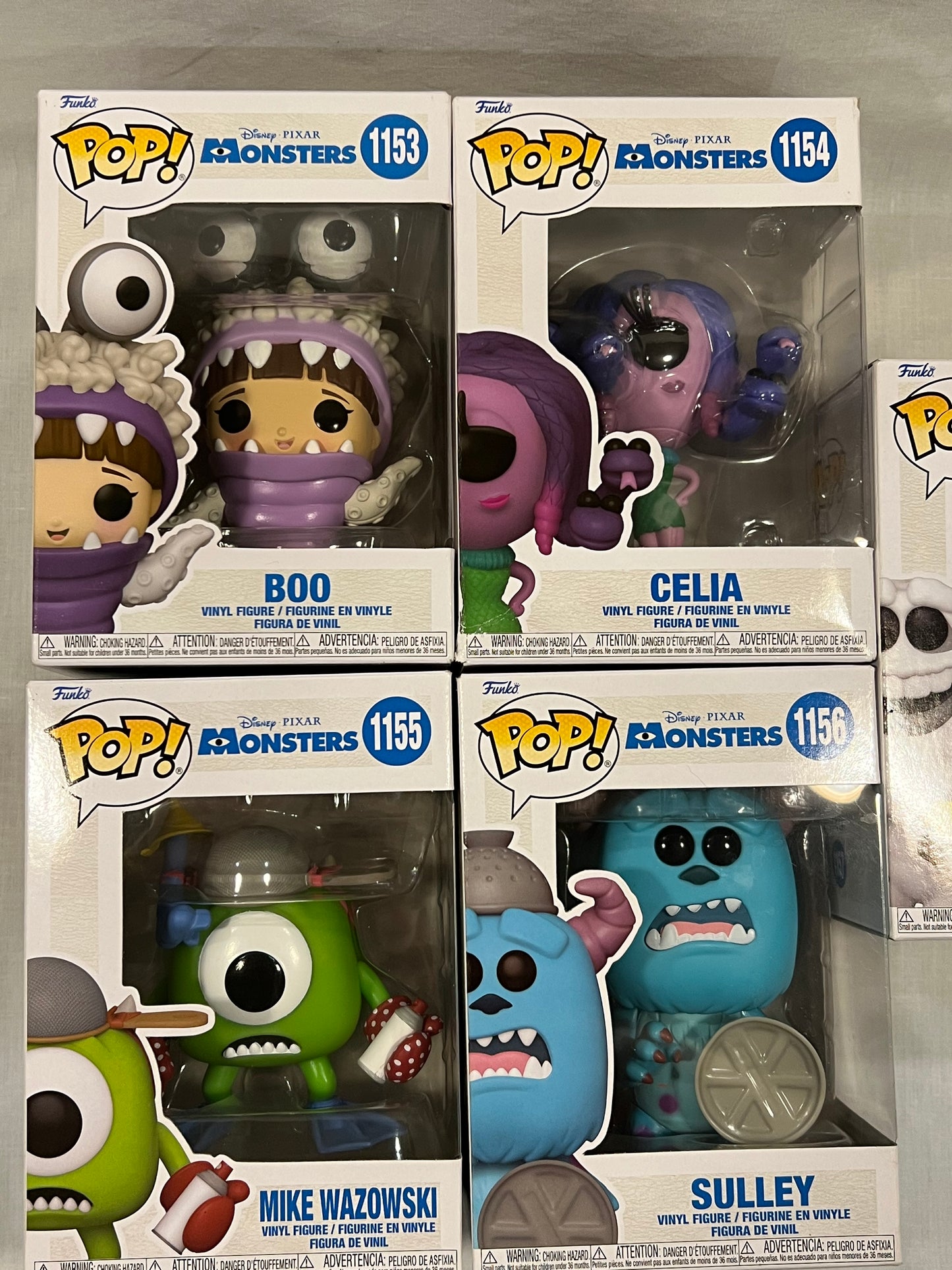 Monsters Inc Complete Set of 5