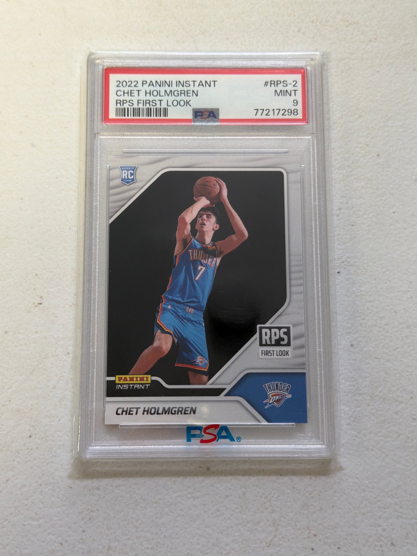 Chet Holmgren First Look RC # PSA 9