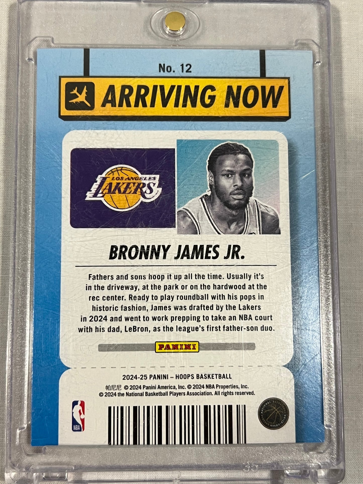 Bronny James Jr Arriving Now Holo Rookie