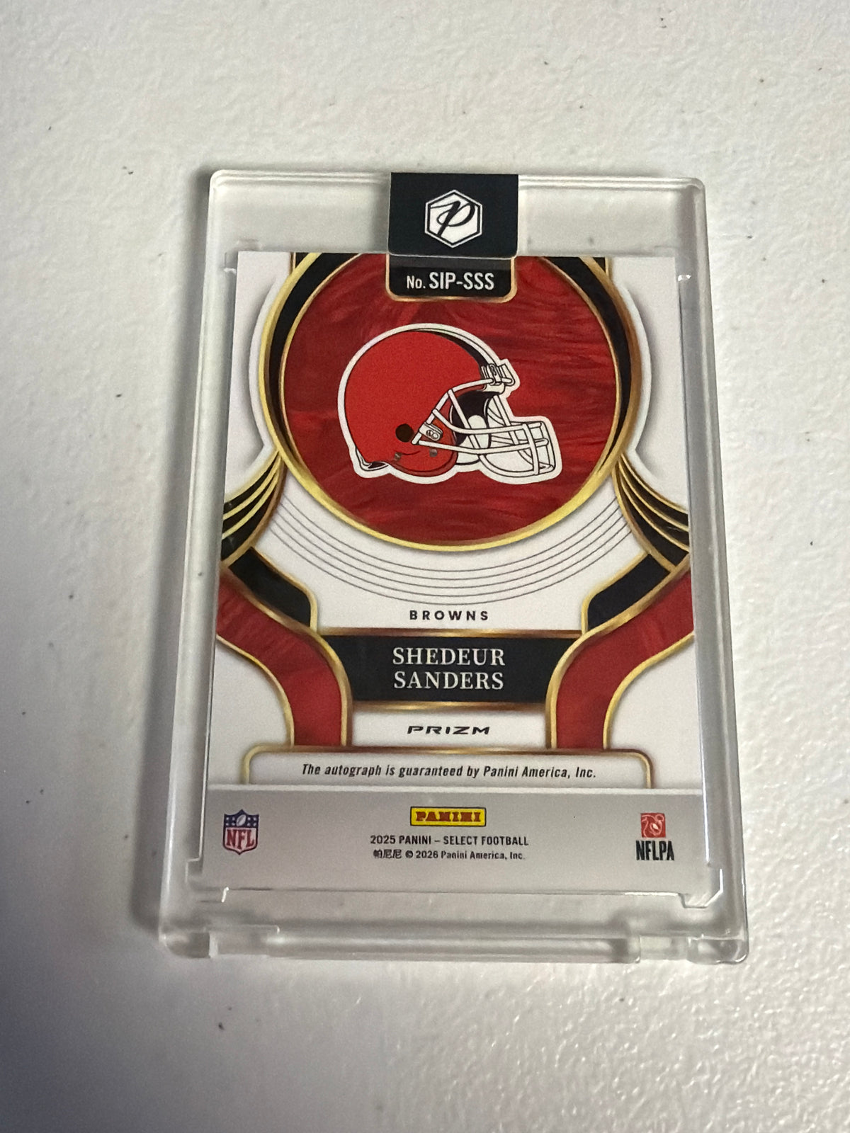 Shedeur Sanders Select Silver Rookie Auto