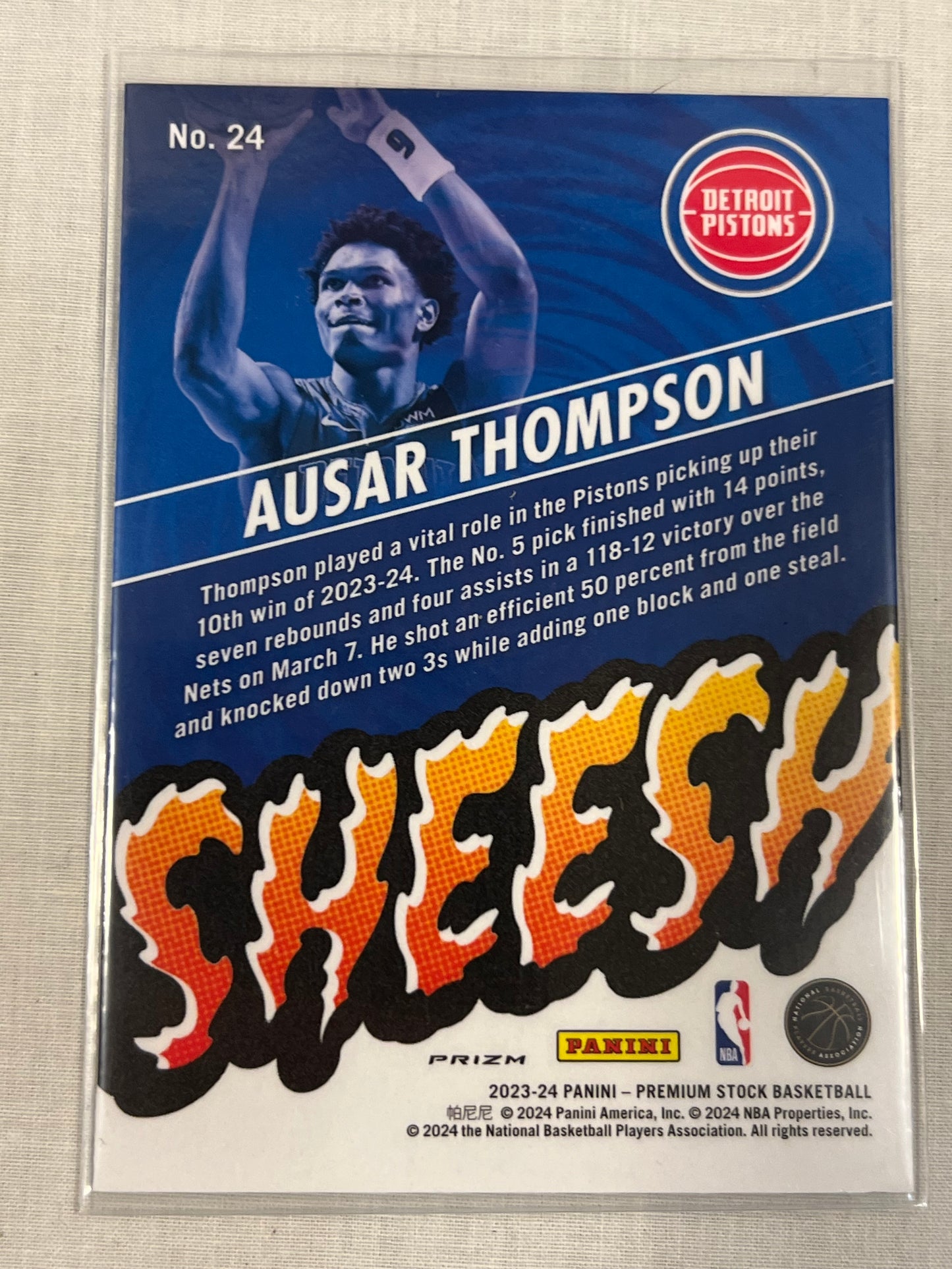 Ausar Thompson Silver Sheesh Rookie