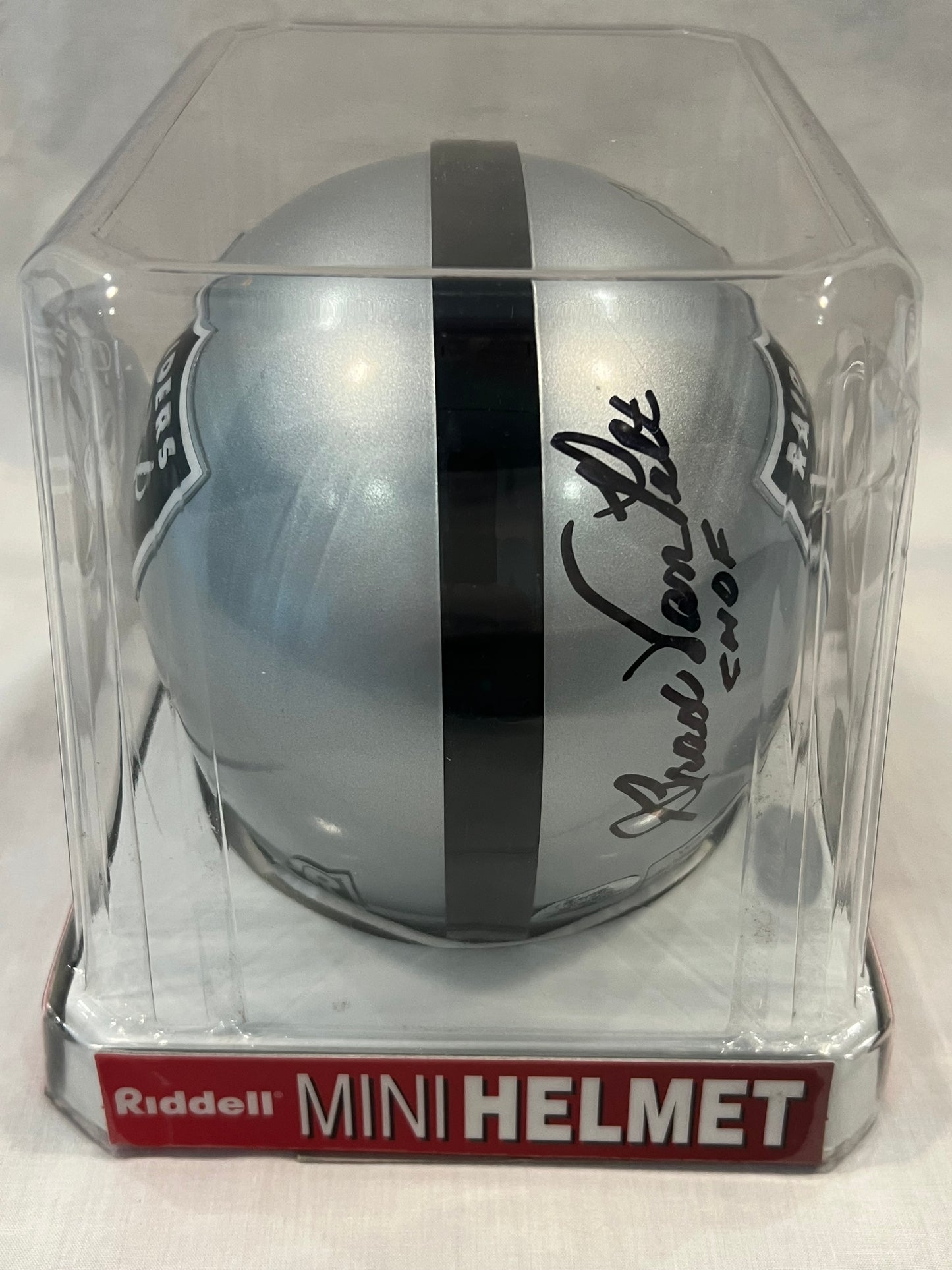 Ray Guy & Brad Van Pelt HOF Raiders Mini Helmet
