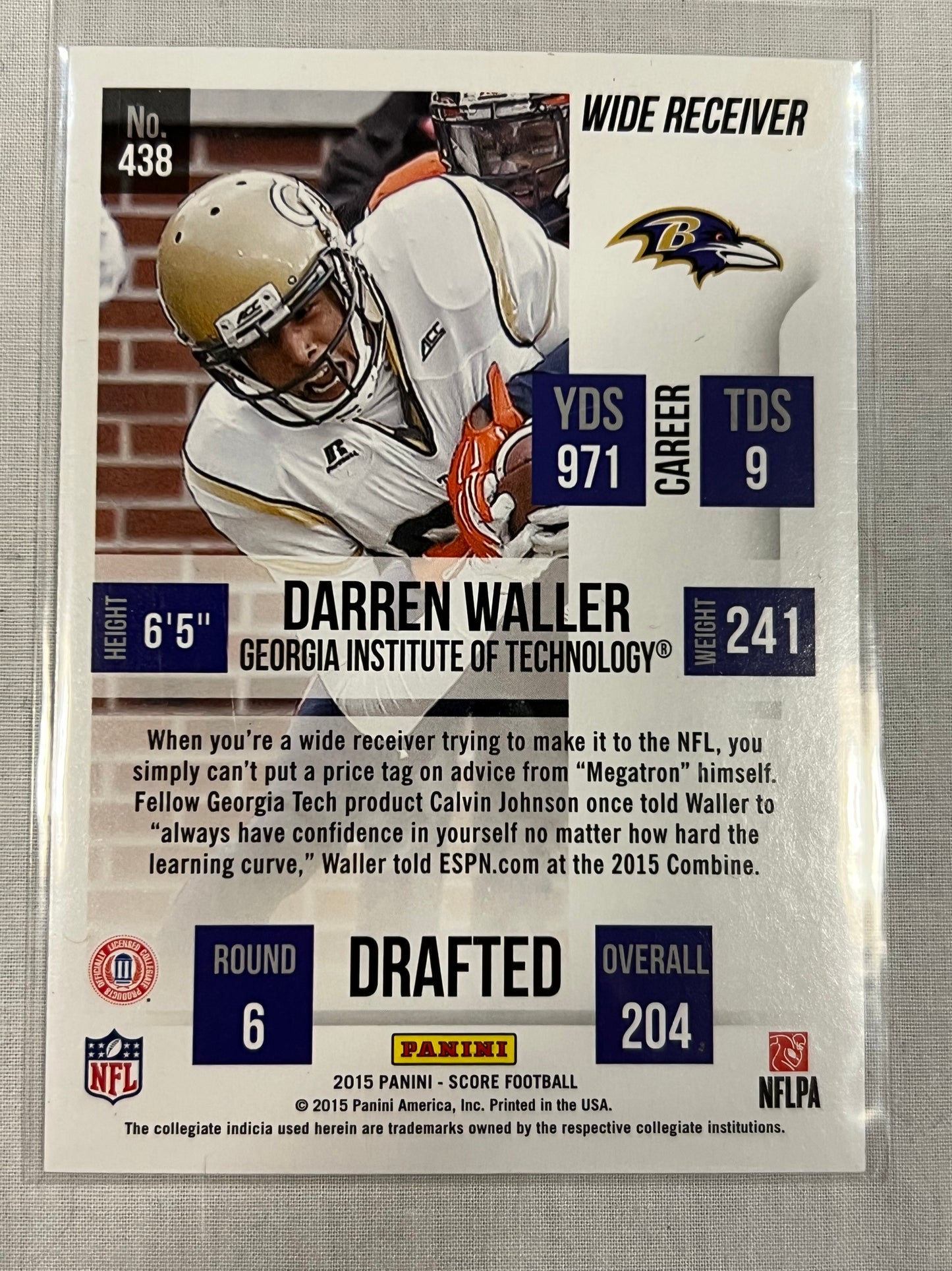 Darren Waller 2015 Rookie