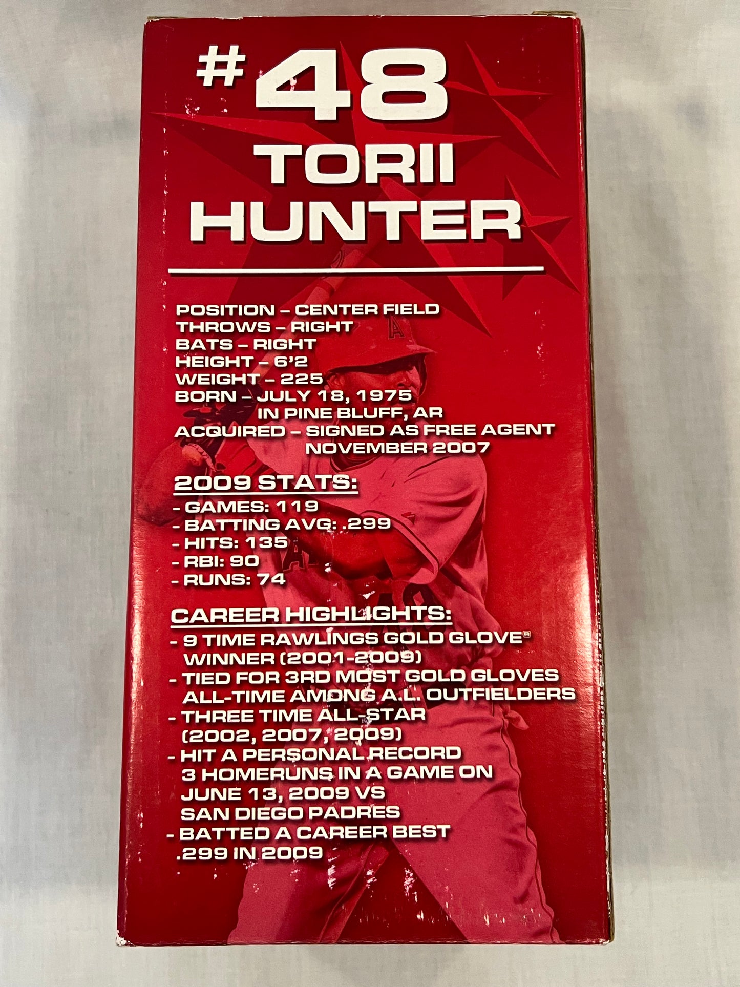 Torii Hunter Gold Glove Special Edition Bobblehead