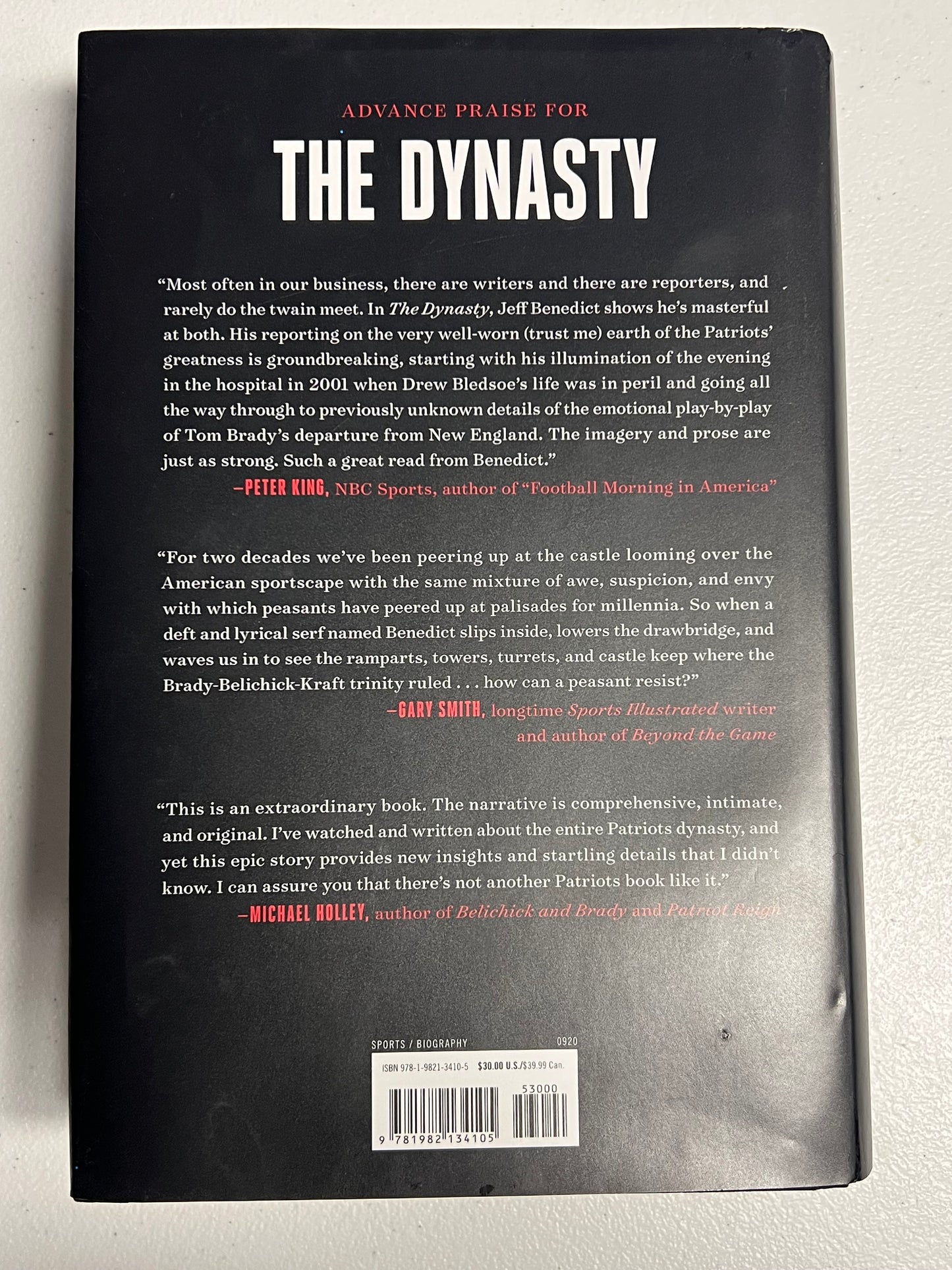 New England Patriots Dynasty Hardcover