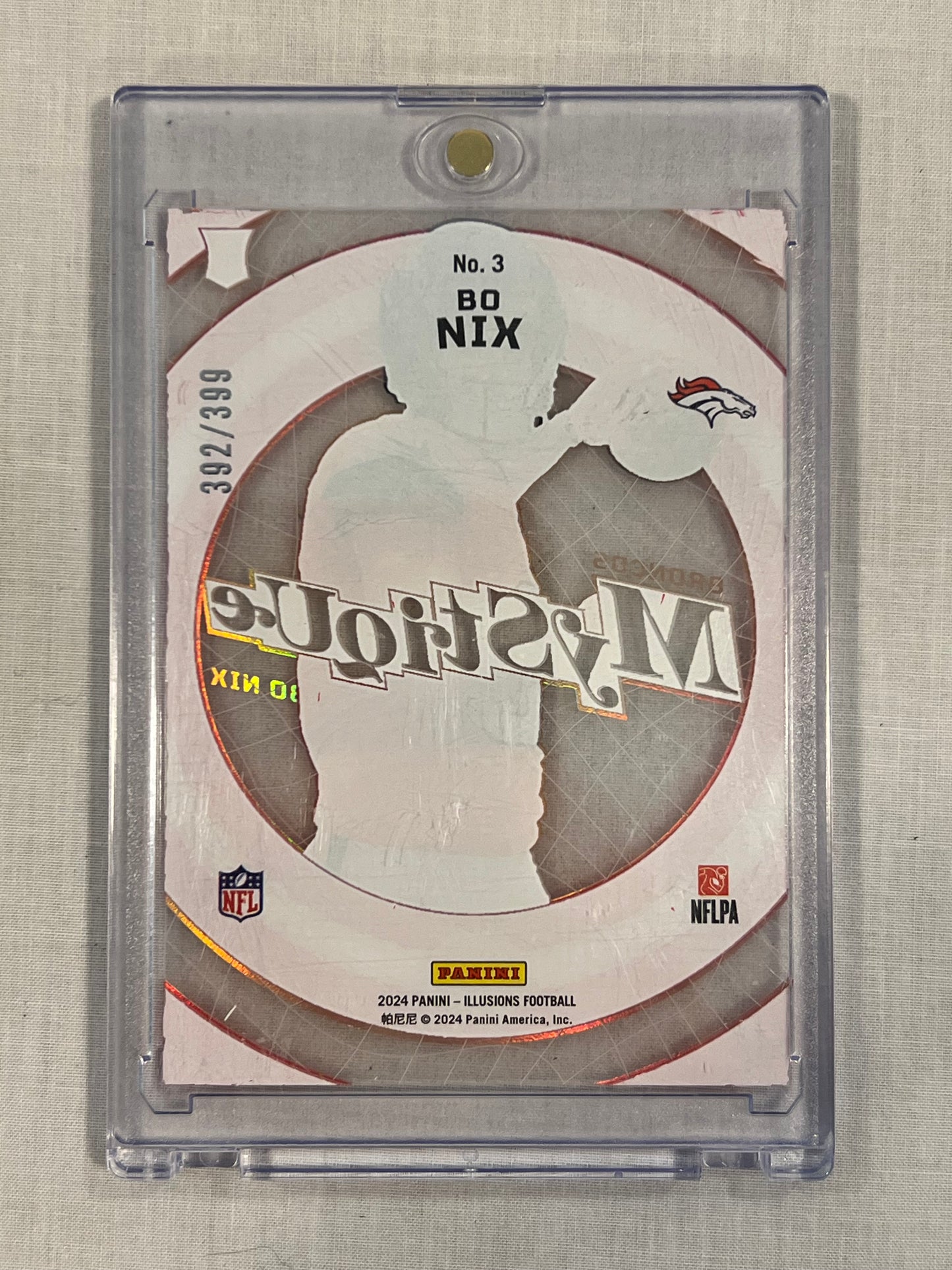 Bo Nix Rookie Orange Mystique /399