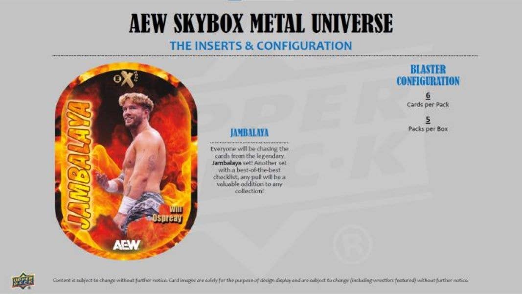 2025 Upper Deck AEW Skybox Metal Universe Wrestling 30ct.