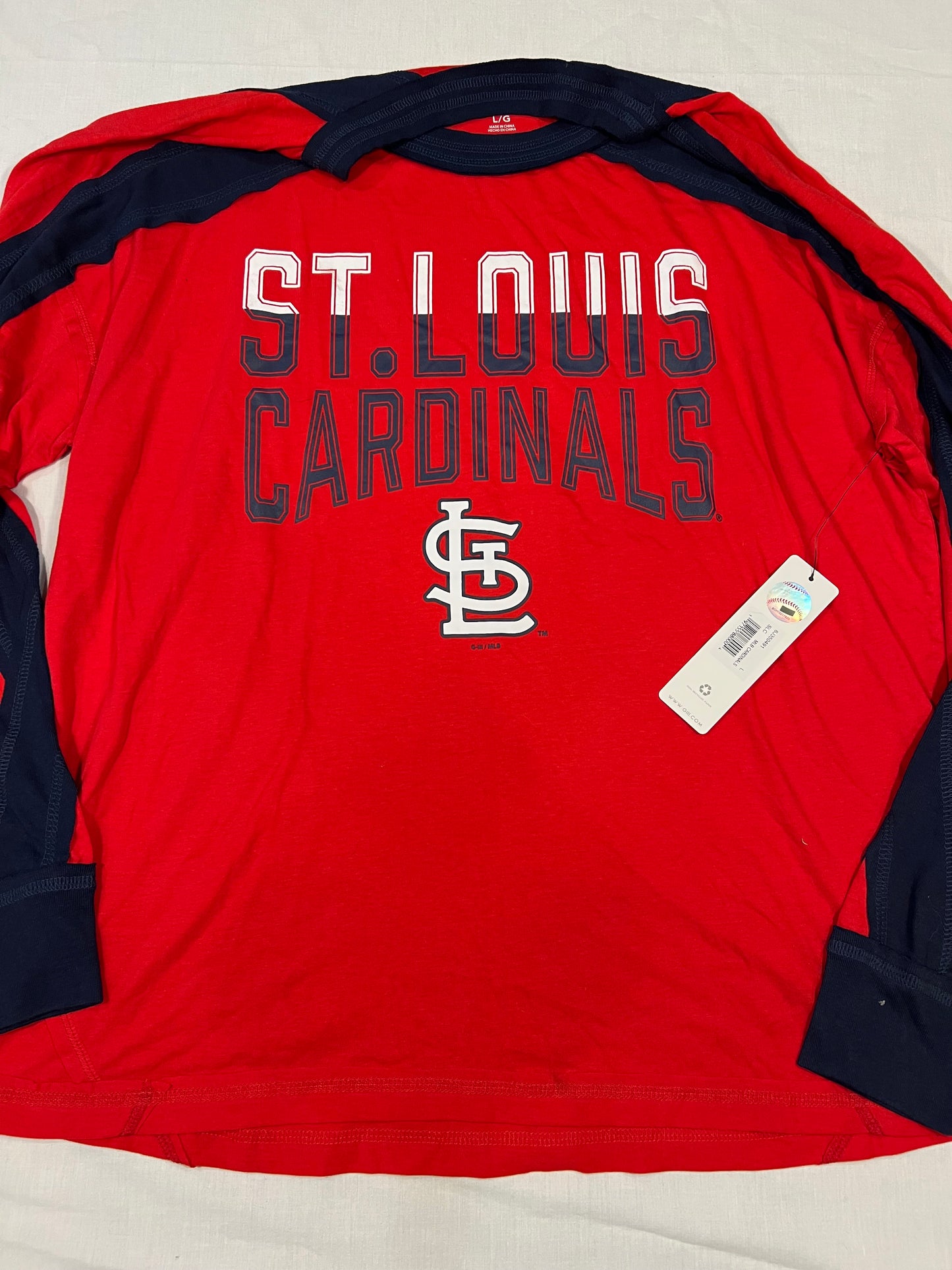 St. Louis Cardinals Womens Large Long Sleeve Team Shirt