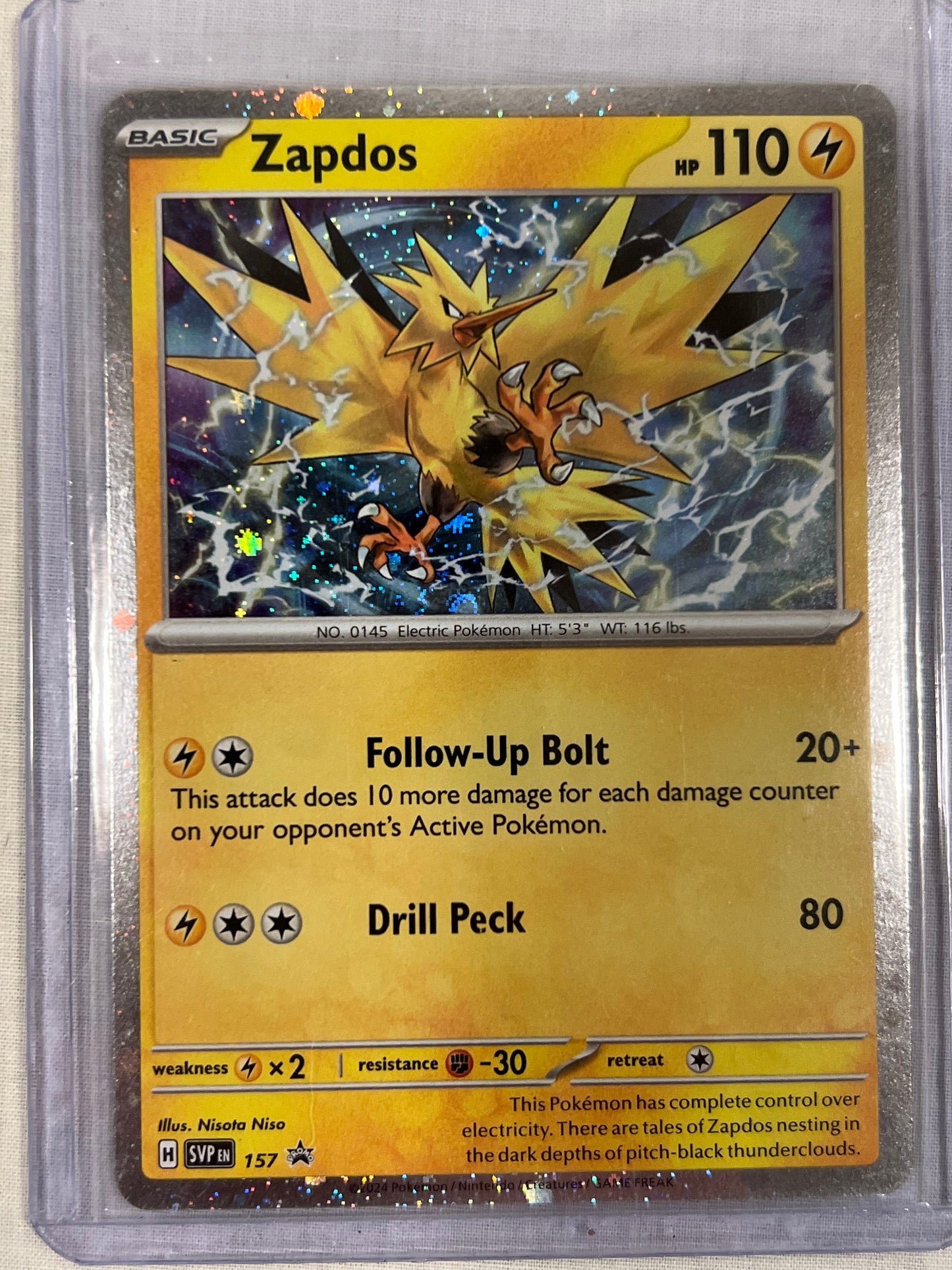 Zapdos Scarlet & Violet Black Star Promo
