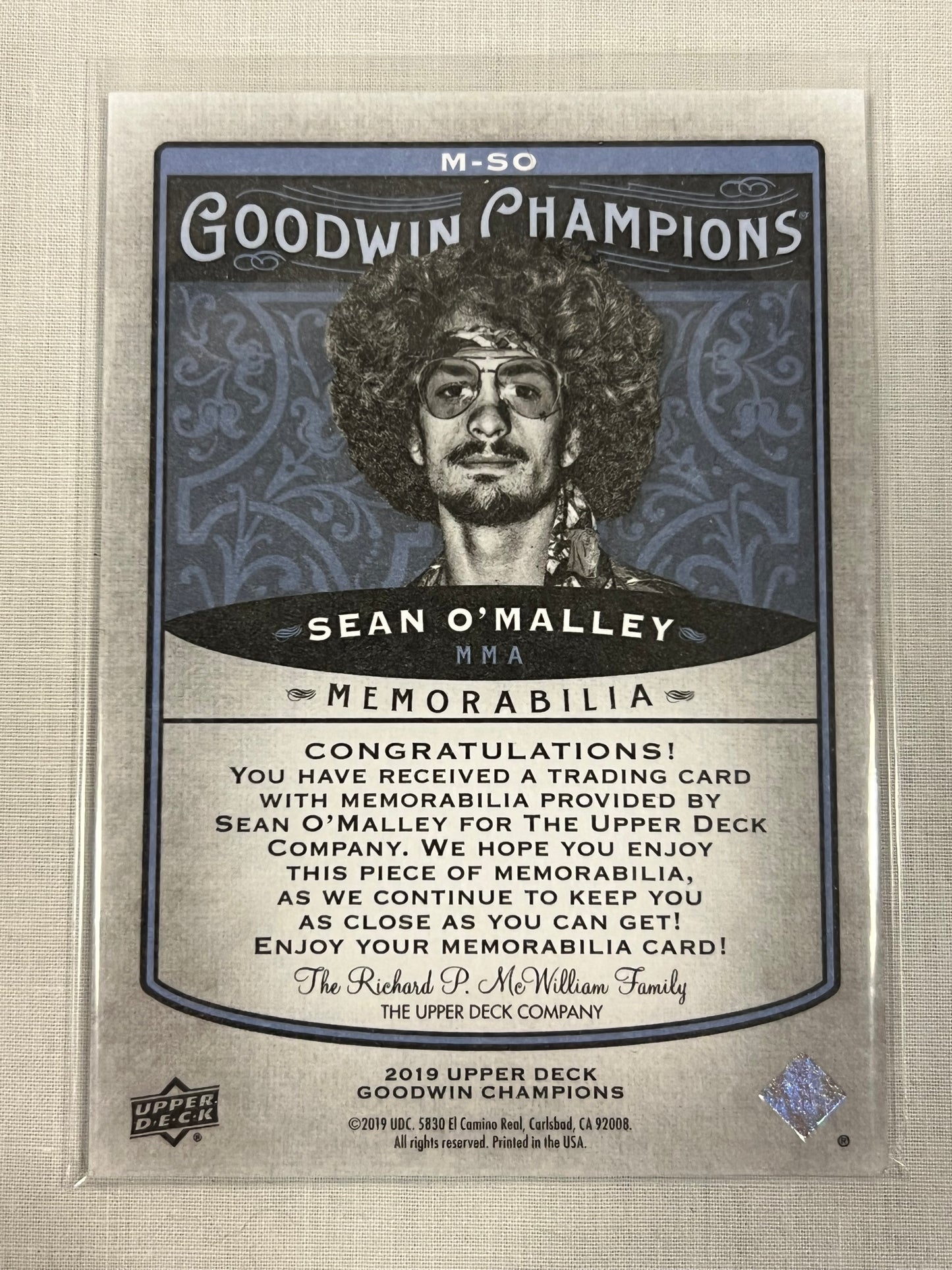 Sean O'Malley Patch