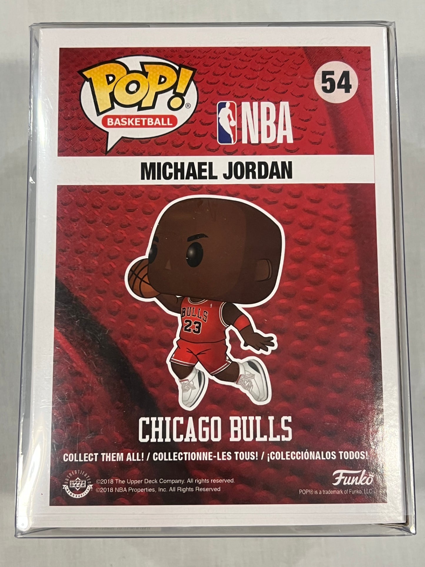 Michael Jordan Red Bulls Jersey w/ protective case