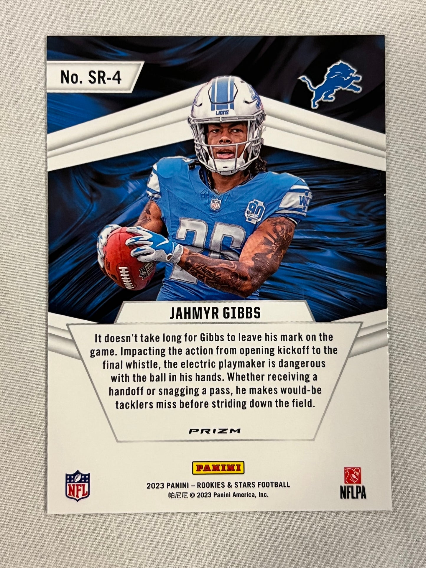 Jahmyr Gibbs Stellar Rookie