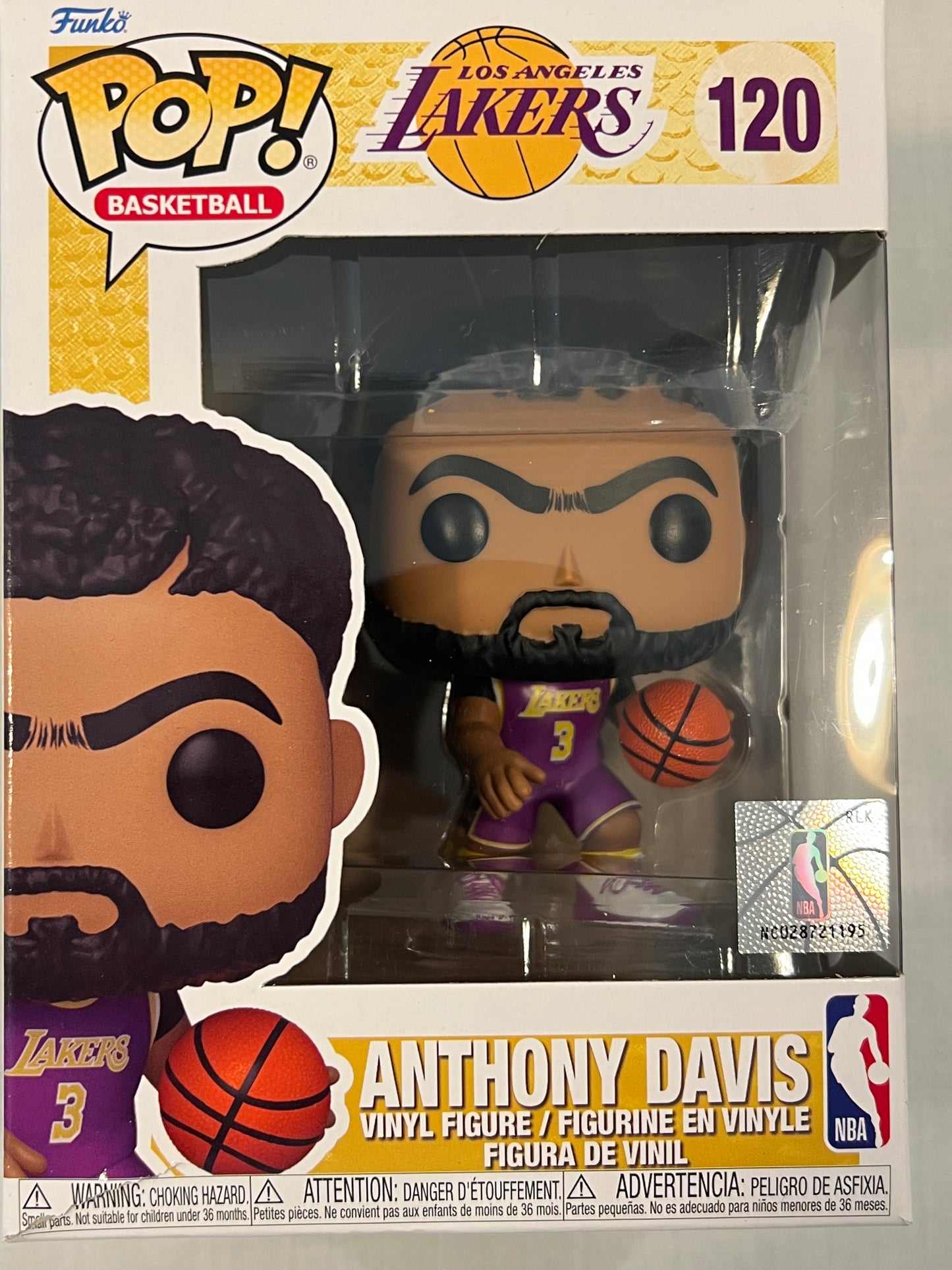 Anthony Davis Purple Lakers Jersey