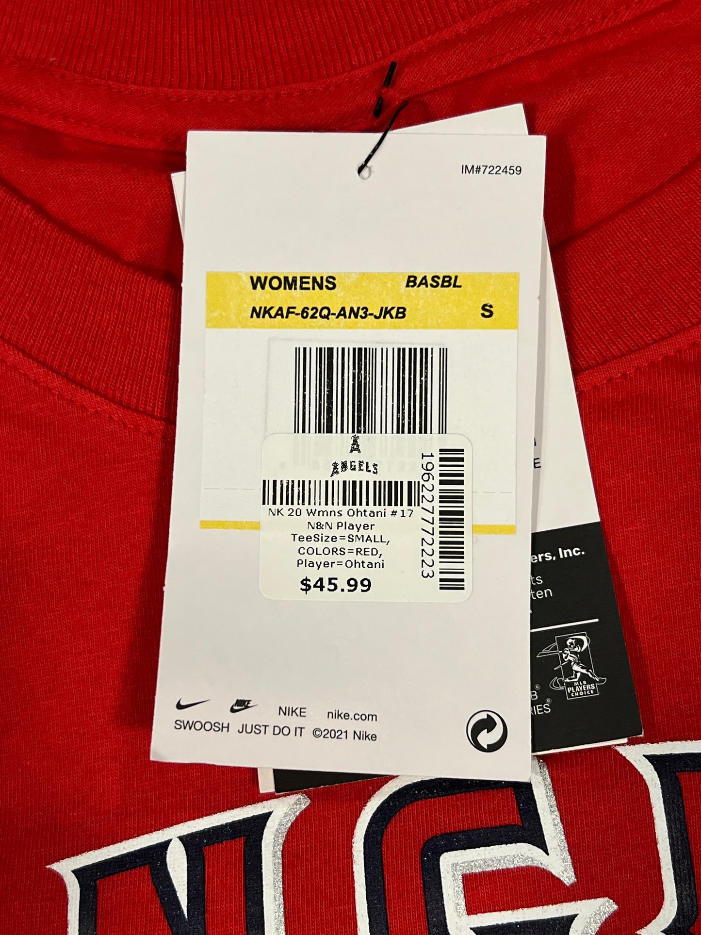 Shohei Ohtani Womens Small LA Angels Jersey T-Shirt