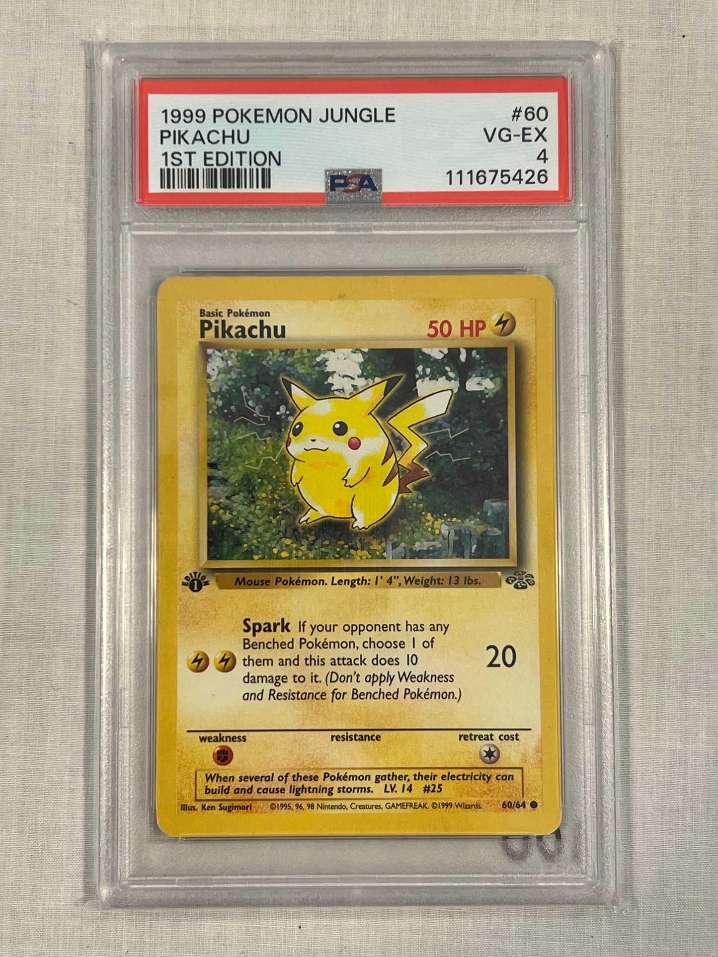 Pikachu 1st Edition PSA 4