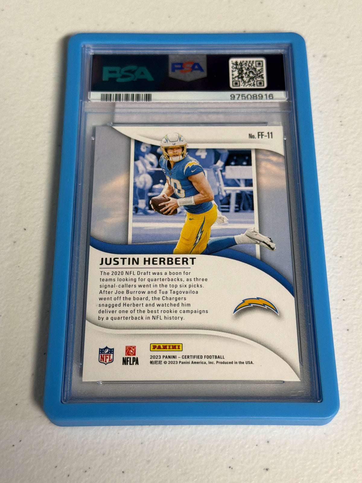 Justin Herbert /249 Certified Bronze PSA 10