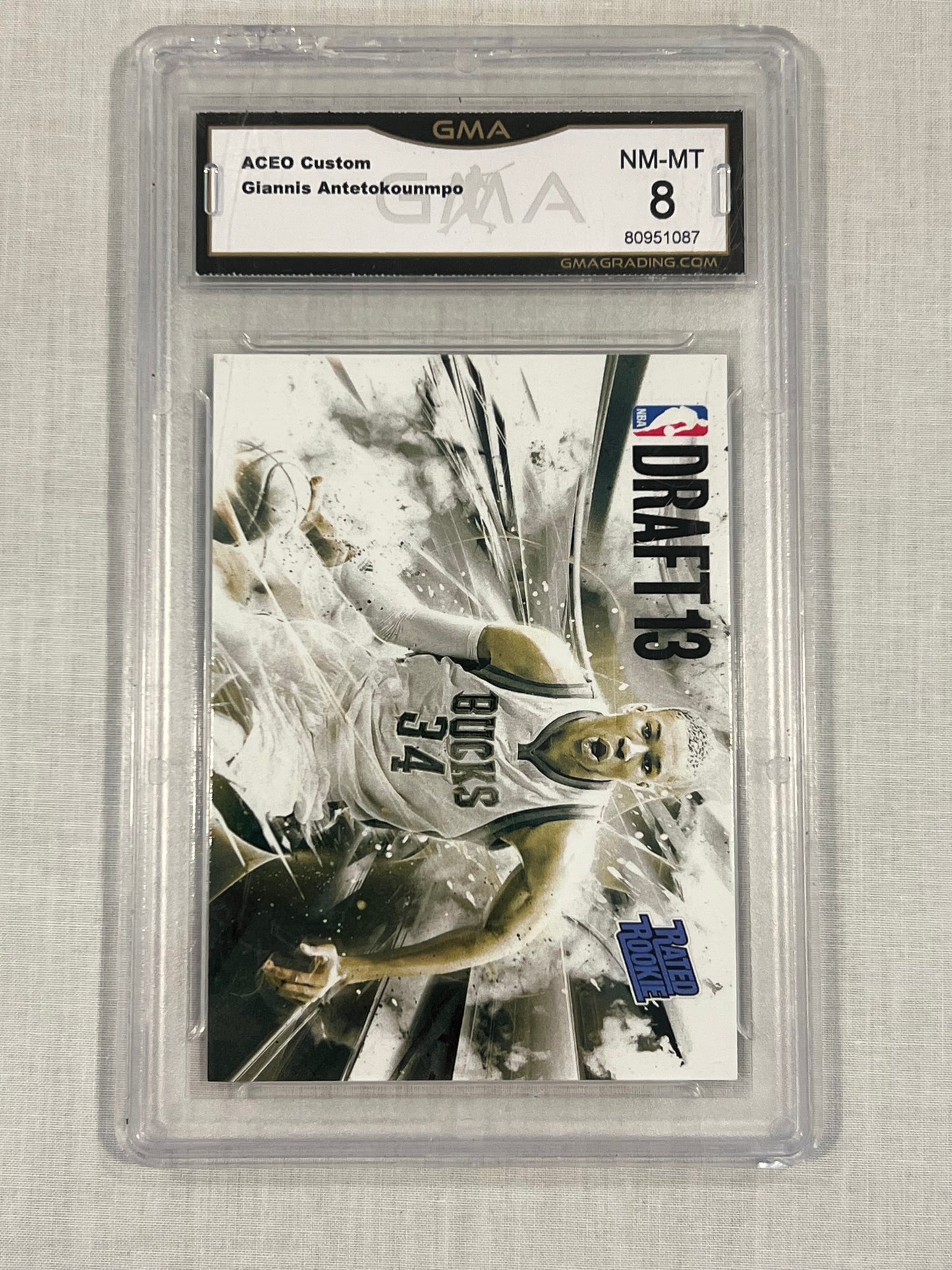 Giannis Antetokounmpo GMA 8 Custom Rookie