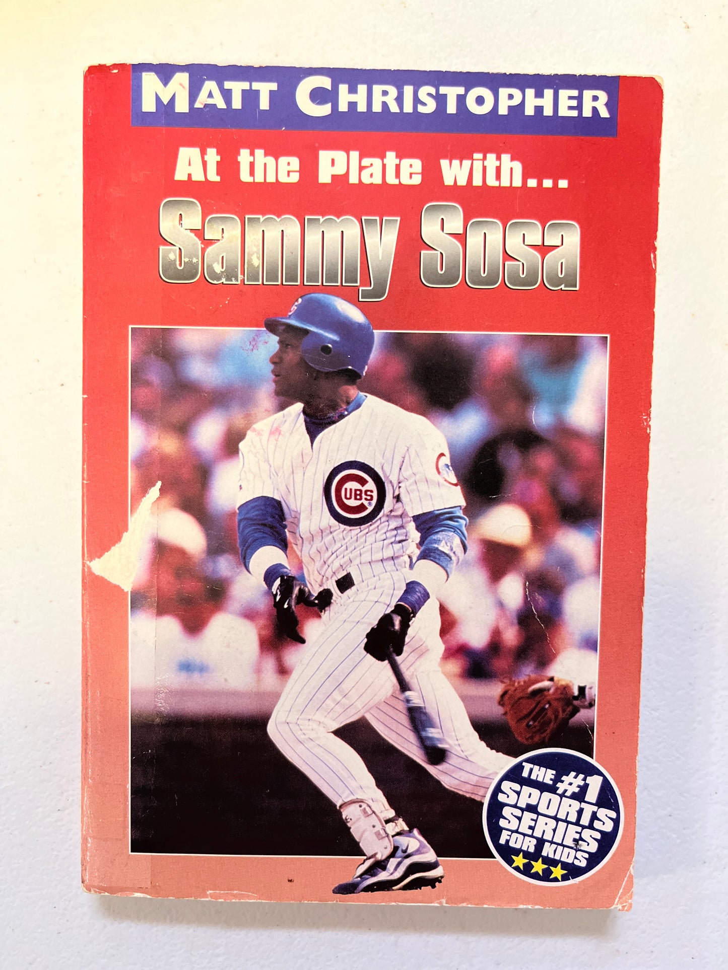 Matt Christopher At the Plate with Sammy Sosa Book