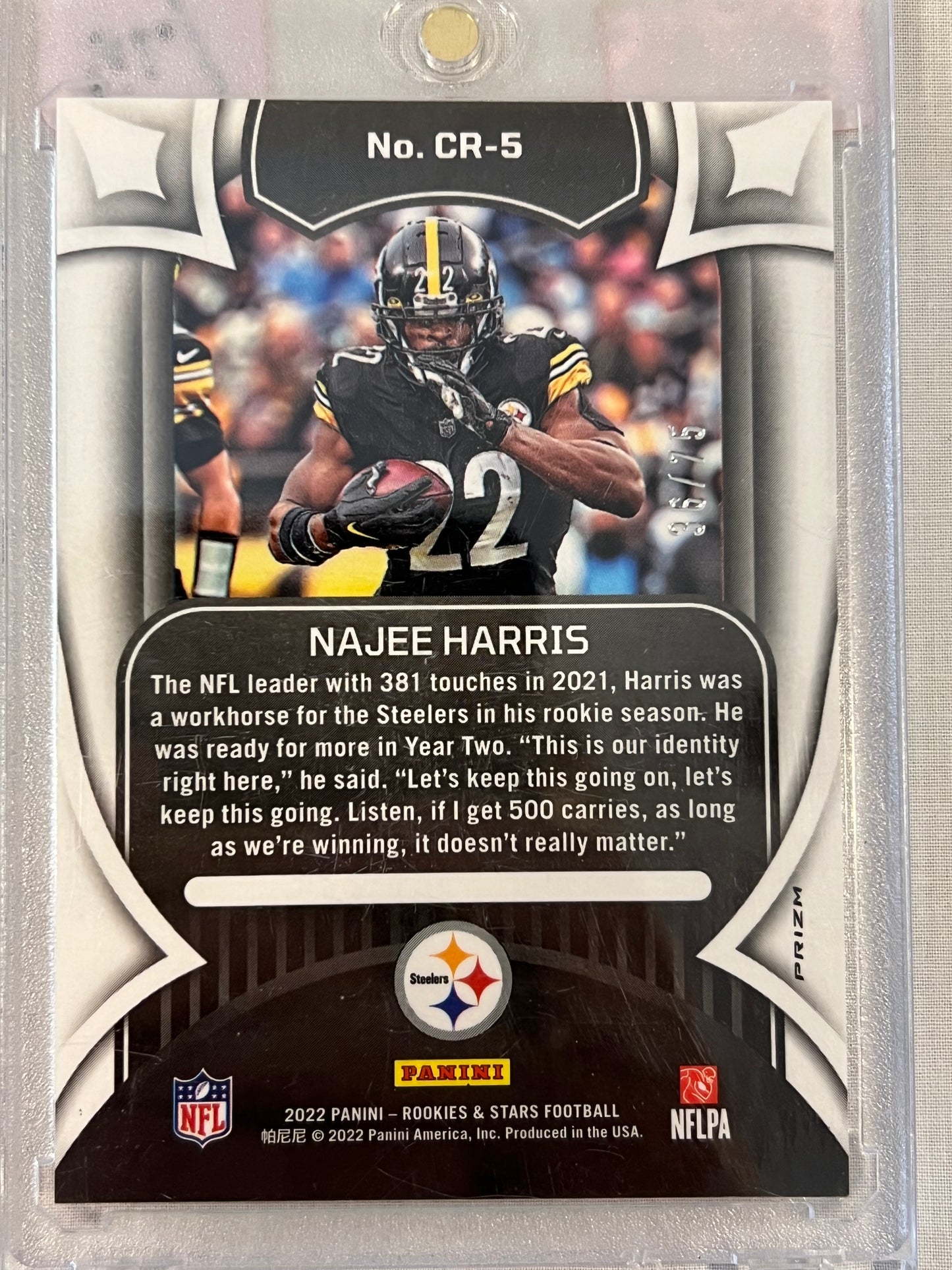 Najee Harris Pink Crusade Rookie /75