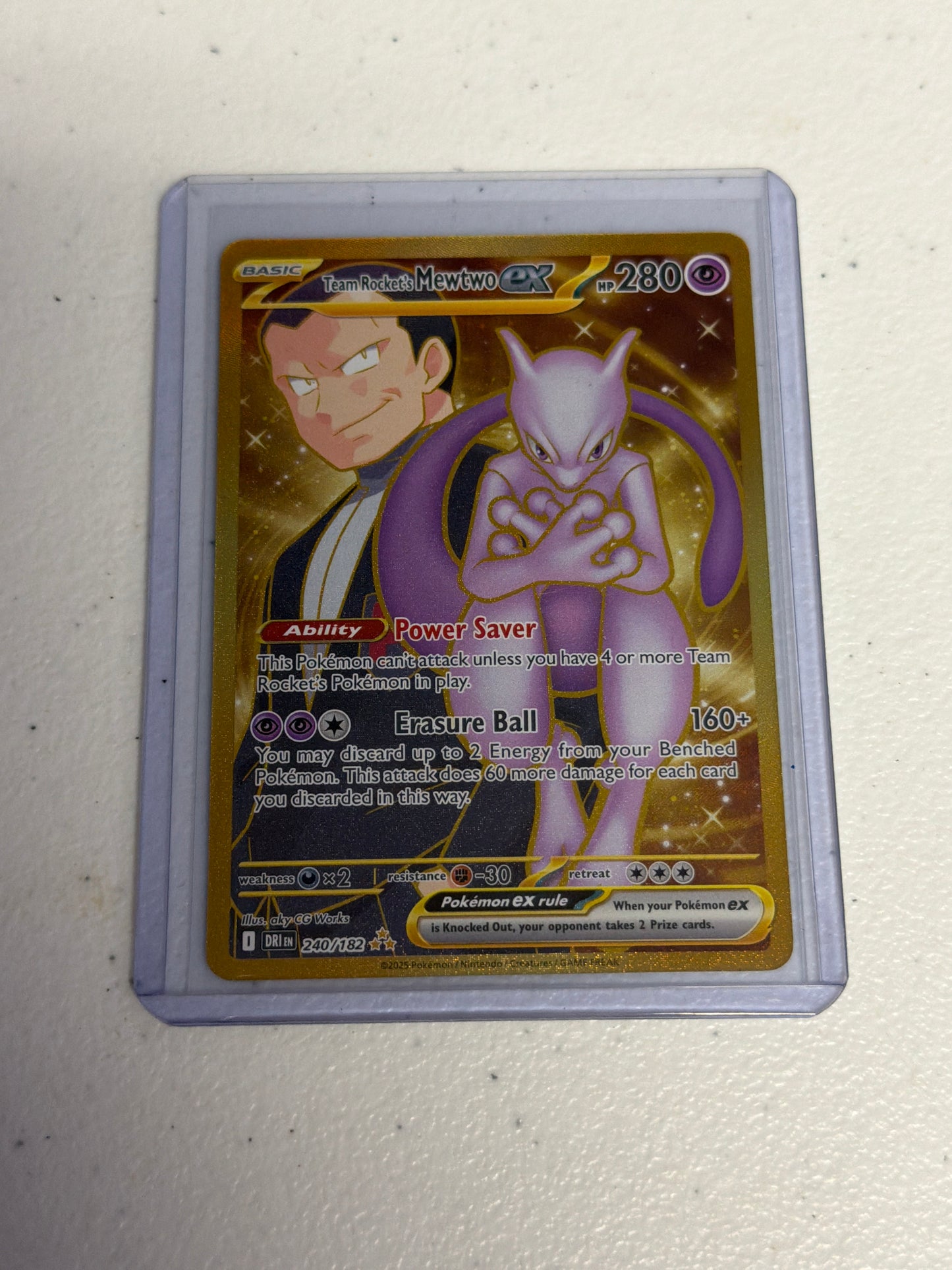 Team Rockets Mewtwo EX Gold