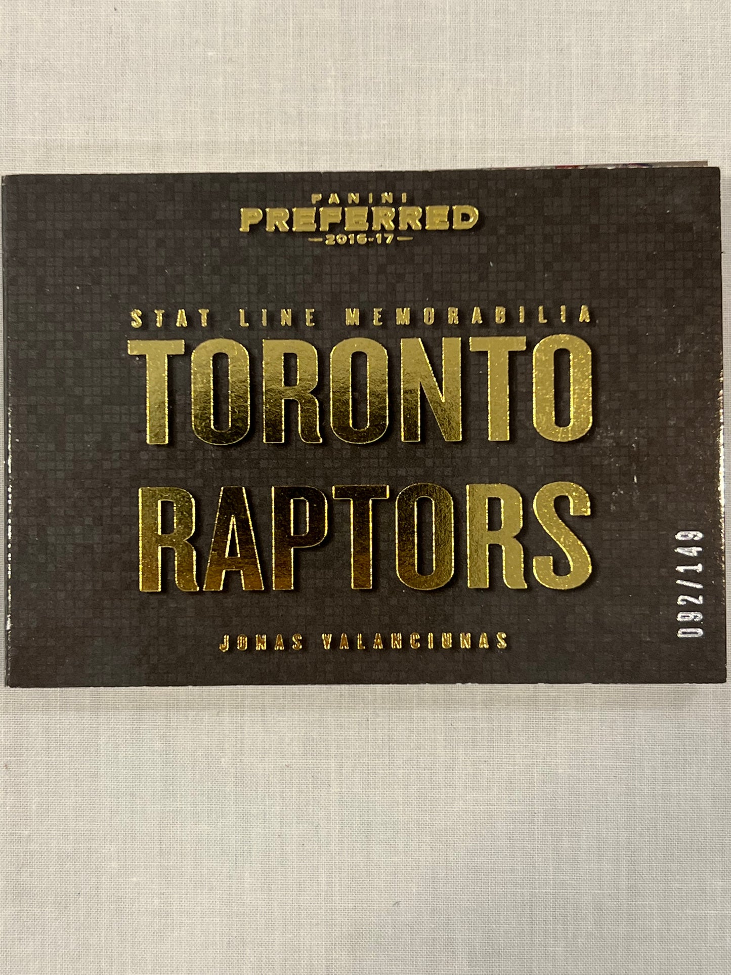 Jonas Valanciunas Stat Line Booklet /149