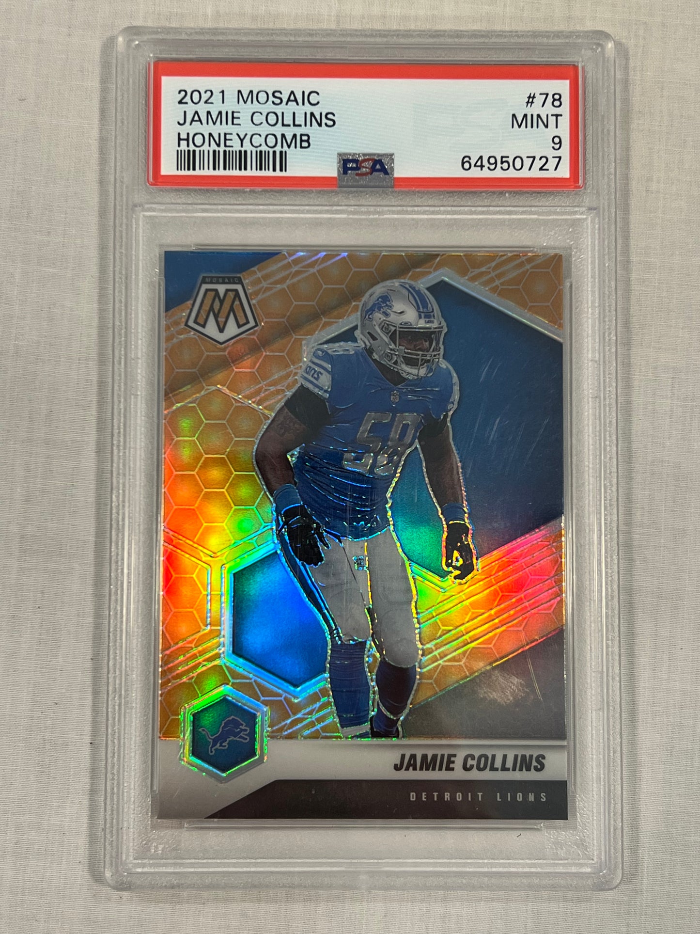 Jamie Collins PSA 9 Honeycomb