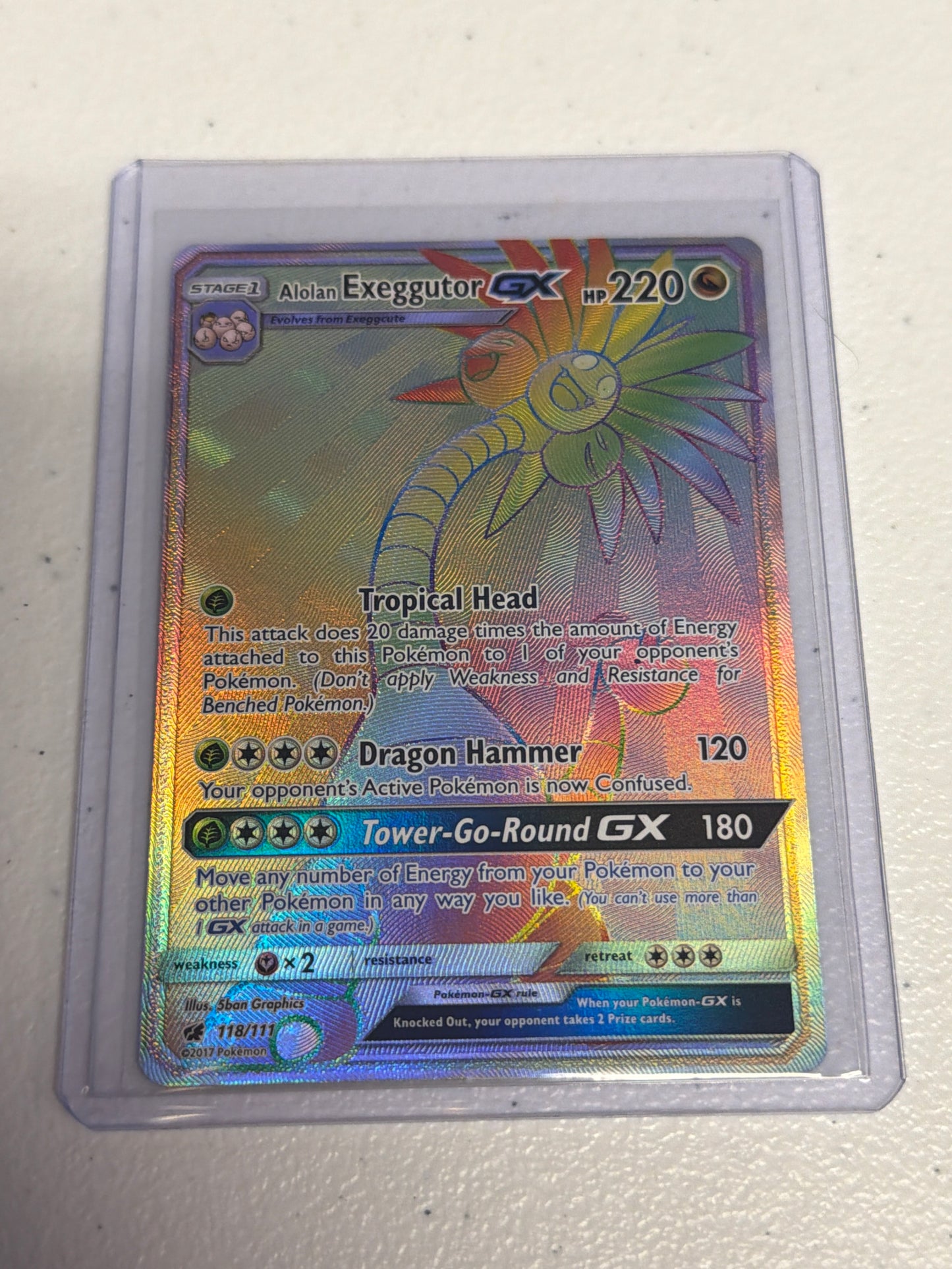 Alolan Exeggutor GX Rainbow Rare