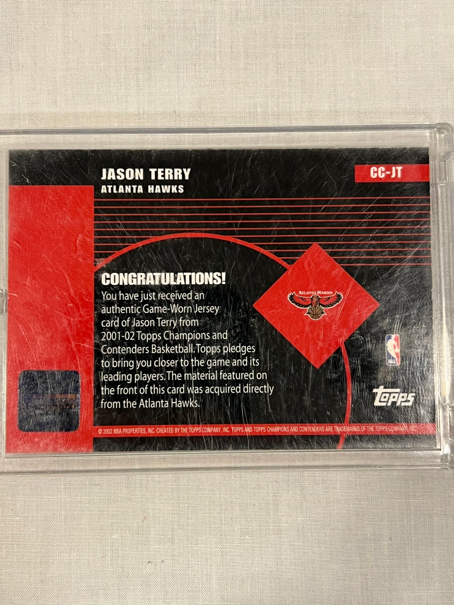 Jason Terry Challenging the Champ Patch