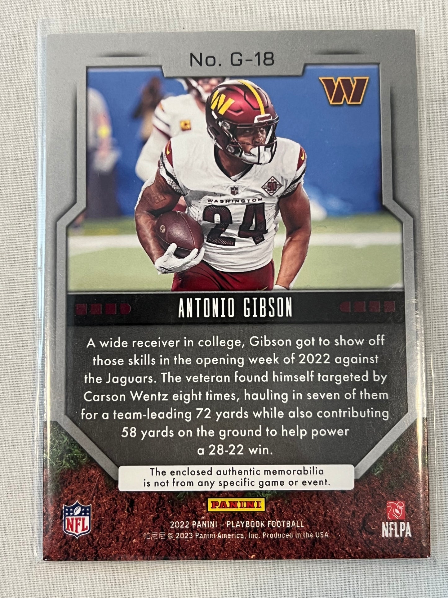 Antonio Gibson Grounding Patch