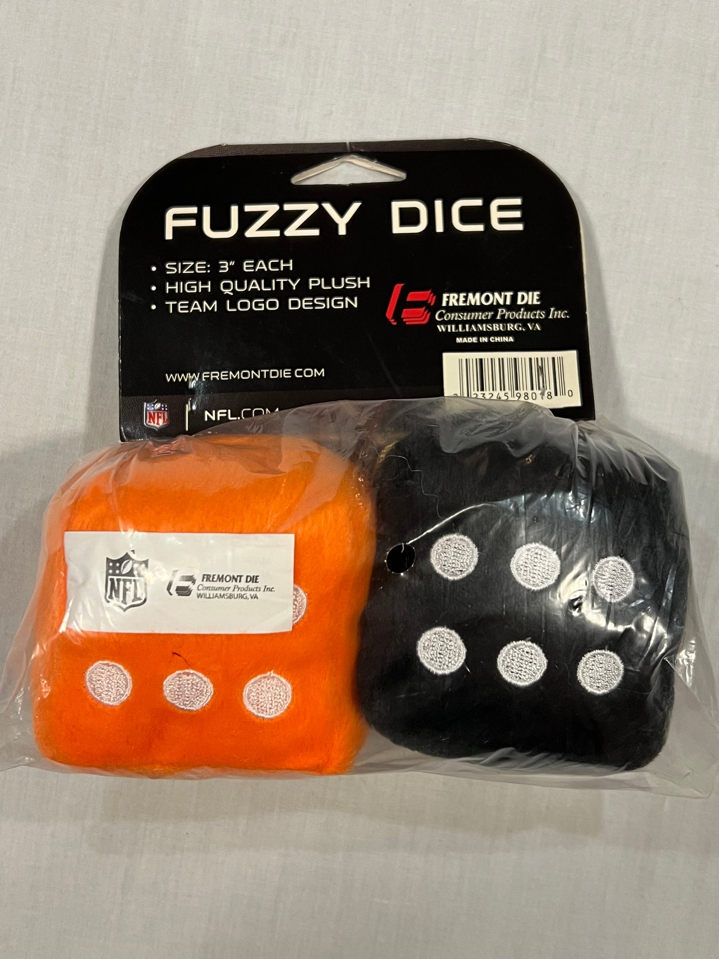Cincinatti Bengals Fuzzy Dice