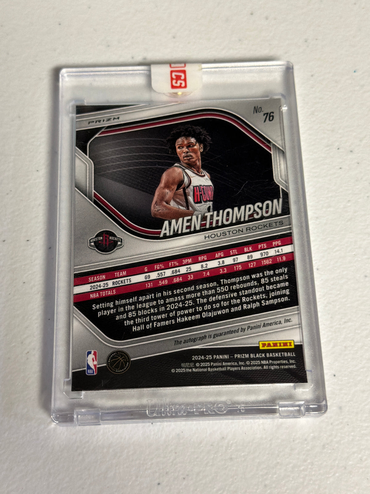 Amen Thompson Silver Prizm Auto