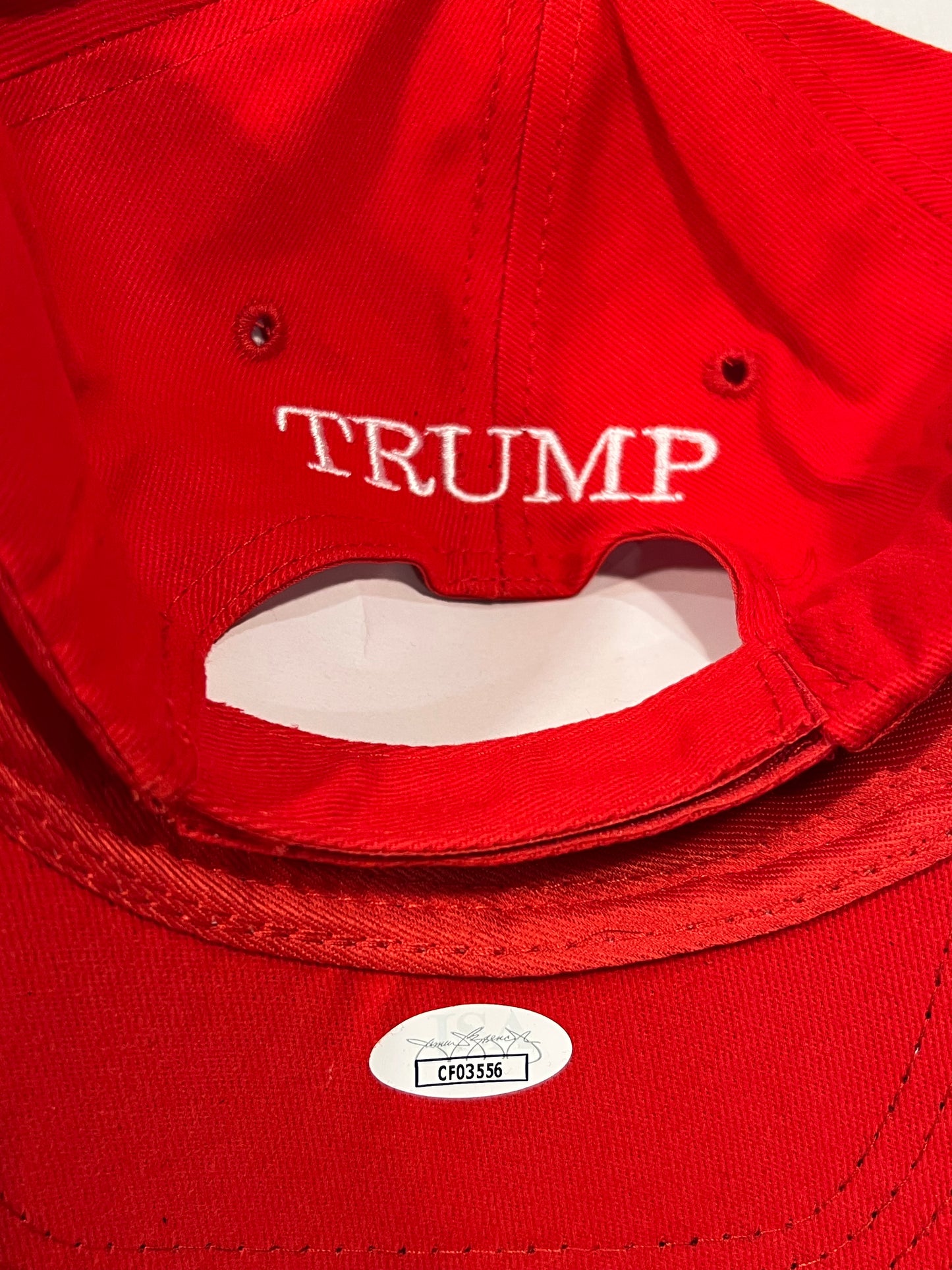 Le'Veon Bell signed Donald Trump hat w/ Custom Card