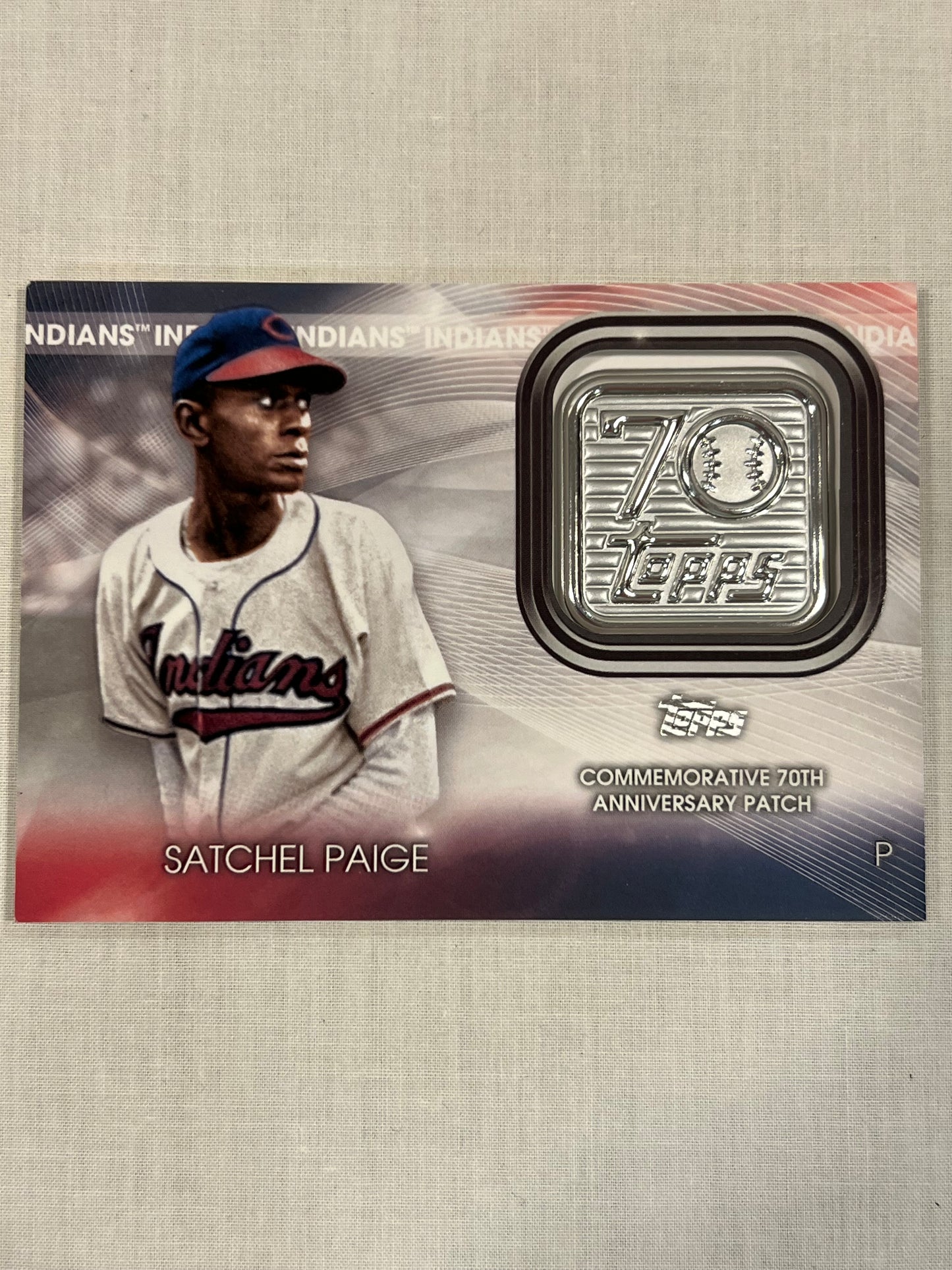 Satchel Paige 2021 Commemorative 70th Anniversary Patch