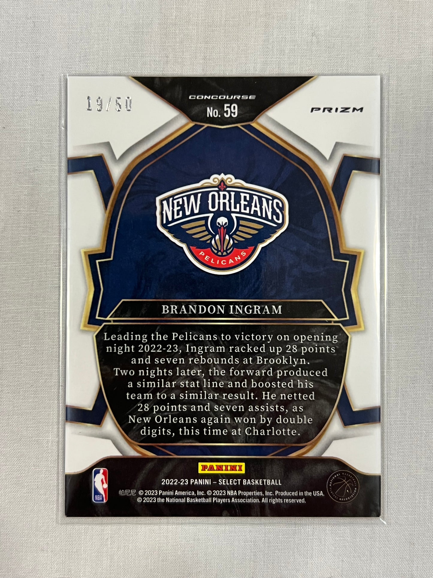 Brandon Ingram Select Green /50